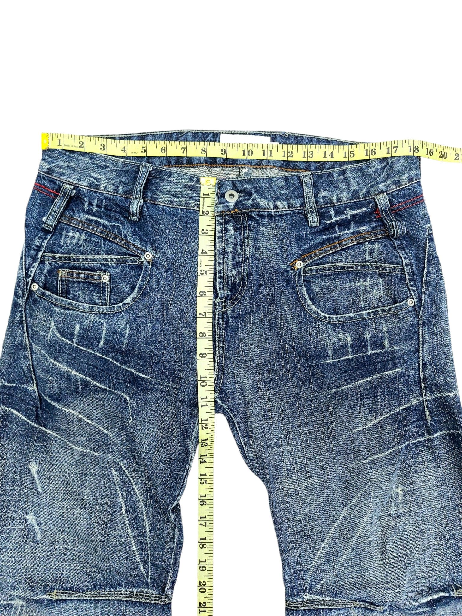 Vintage 🔥Beast Vintage Rugged Denim Baggy Style Size US 36 / EU 52 - 15 Thumbnail