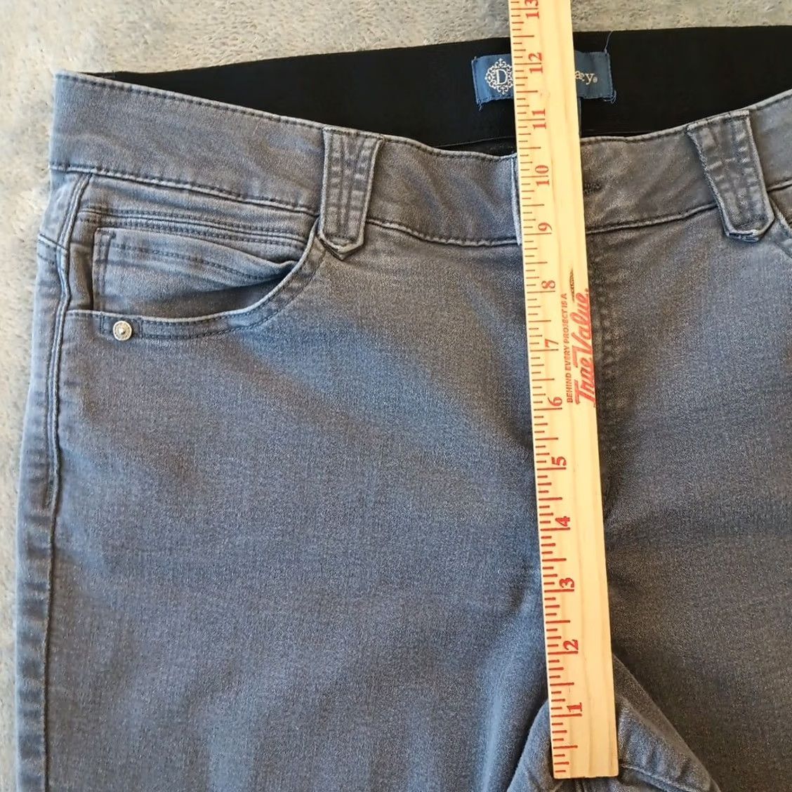 Vintage Democracy Absolution Jeans Womens Size 14 Gray Stretch Mid Rise Ankle 34x26 Size 36" / US 14 / IT 50 - 4 Thumbnail