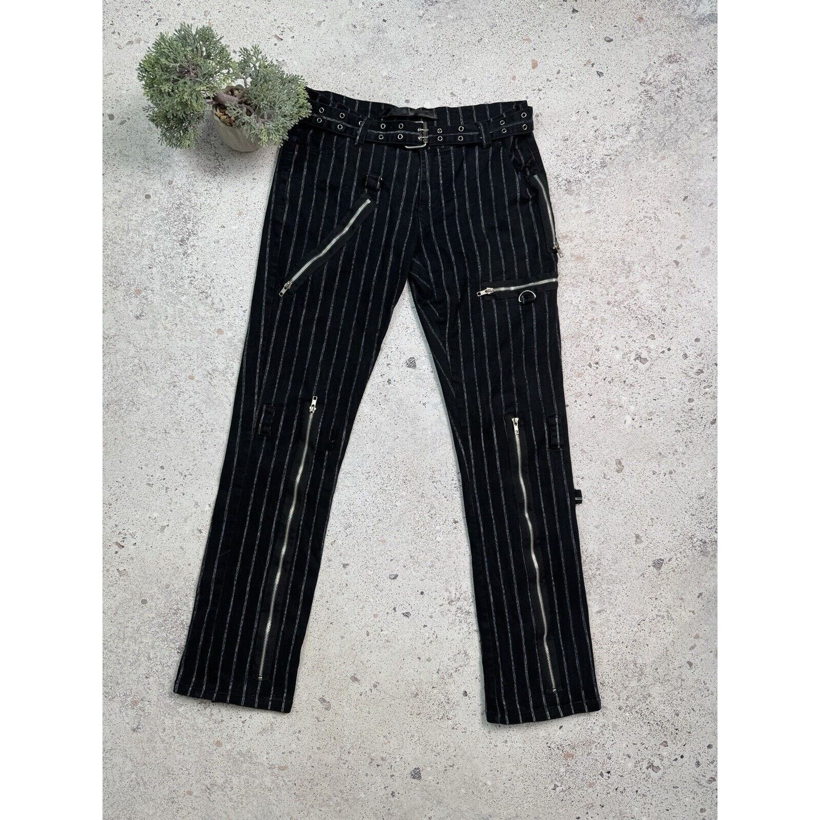 Vintage Japanese Brand Bondage Zipper Pants Avant Garde