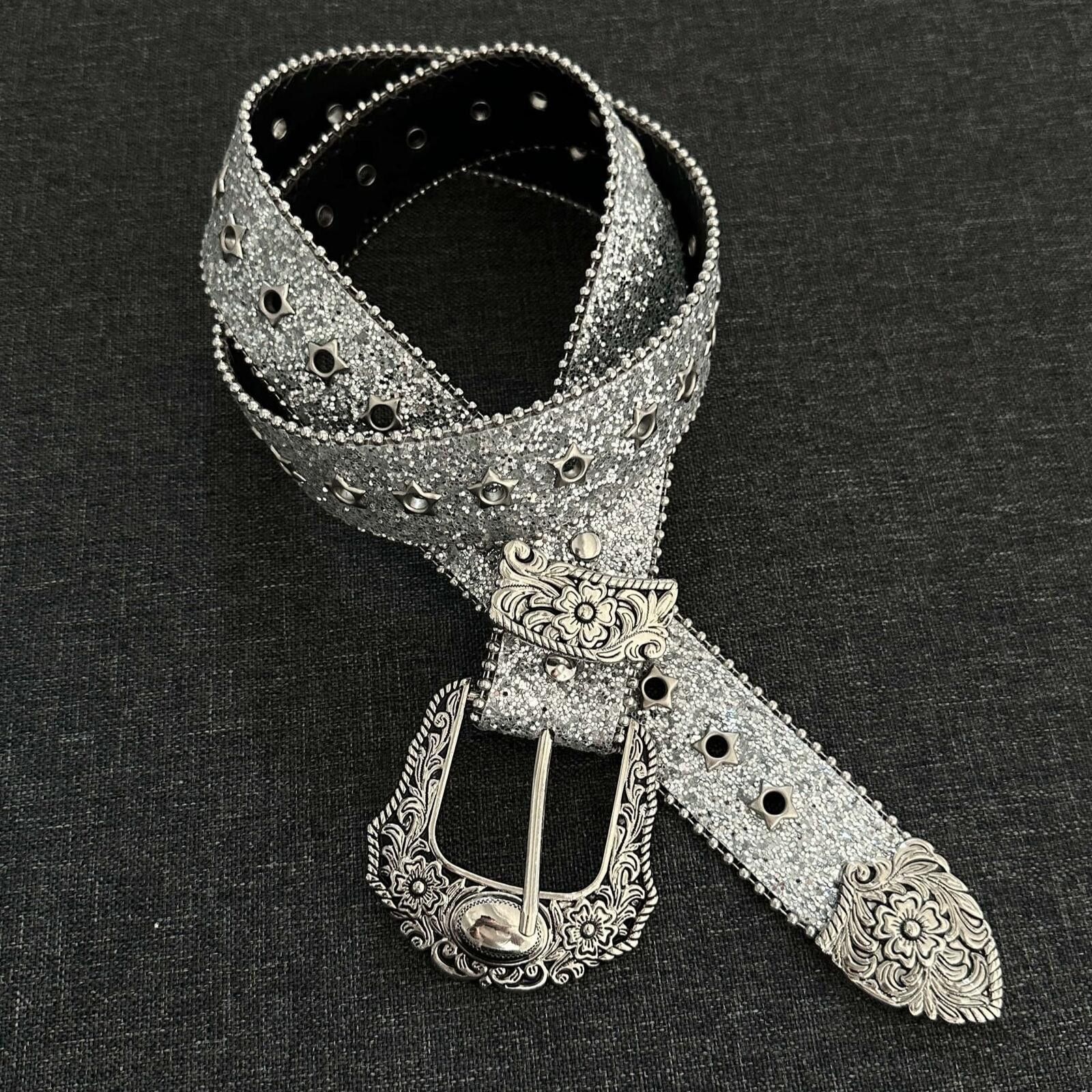 Other Galaxy Crystal Western Belt | Silver Diamond Street Size ONE SIZE - 1 Thumbnail