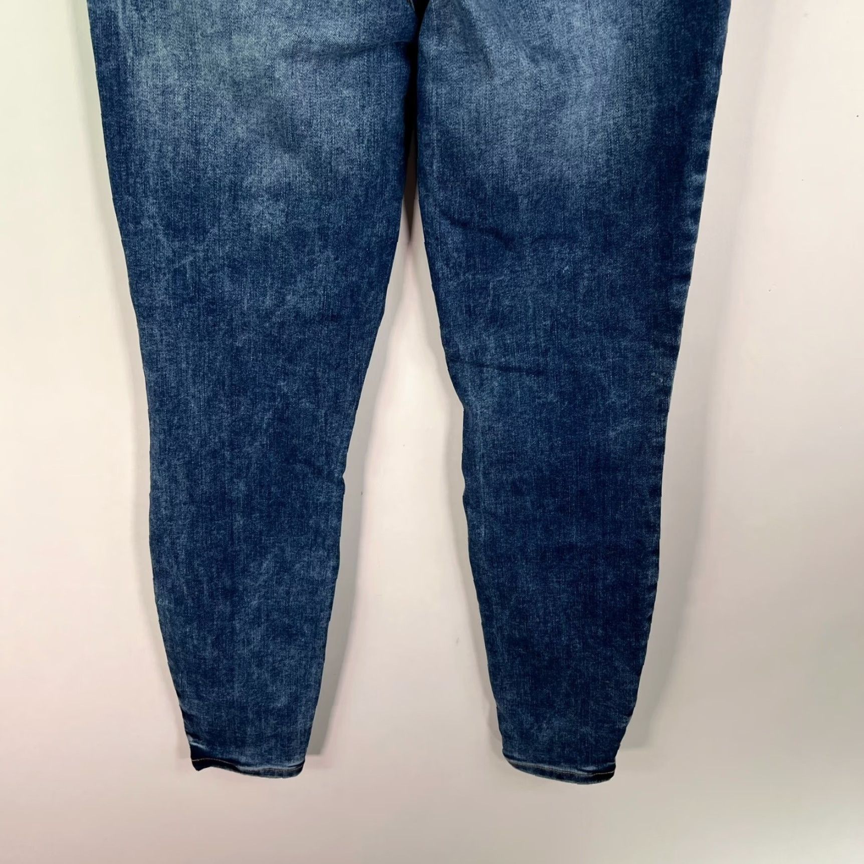 Vintage Maurice's Jeans Denim Skinny S 32x29 Blue Distressed 90s Bohemian City Womens Regular Skinny Jeans Size 28" / US 6 / IT 42 - 6 Thumbnail