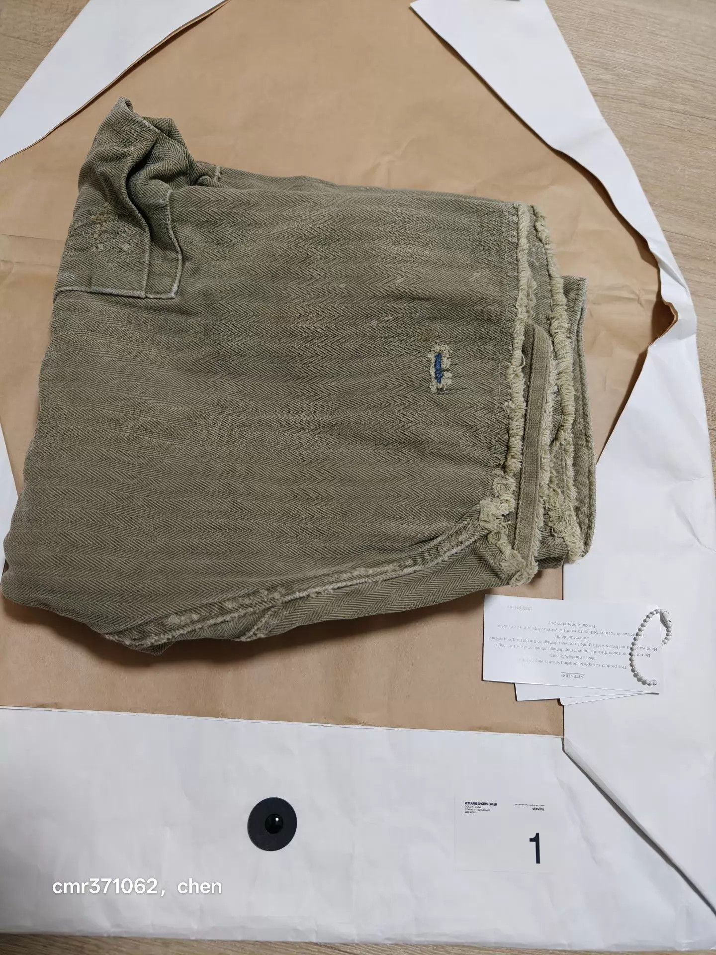 Visvim visvim 19AW Veterans Shorts Crash Olive Distressed Size US 30 / EU 46 - 8 Thumbnail