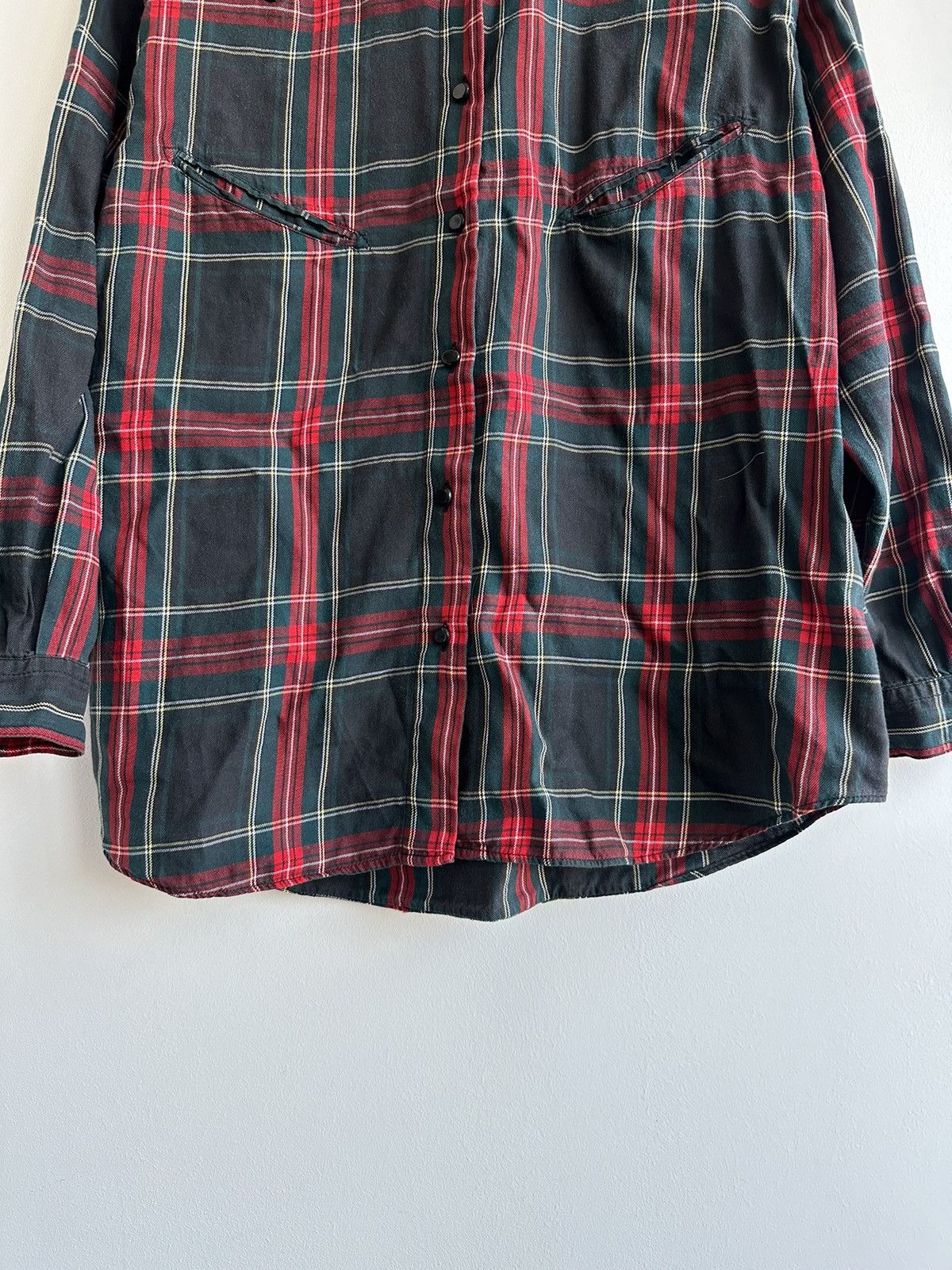 Moschino 90s Moschino Jeans Multicolor Tartan Plaid Shirt Size S Size S / US 4 / IT 40 - 3 Thumbnail