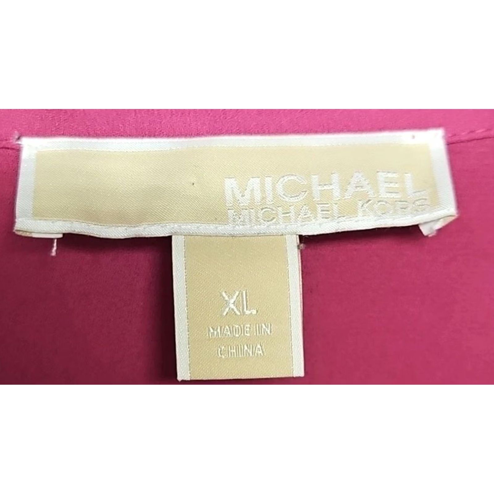 Michael Kors MICHAEL MIKHAEL Kors XL Purple/Violet Long Sleeve Button-Up Blouse Women Casual Work Regular Victory? Size XL / US 12-14 / IT 48-50 - 4 Thumbnail