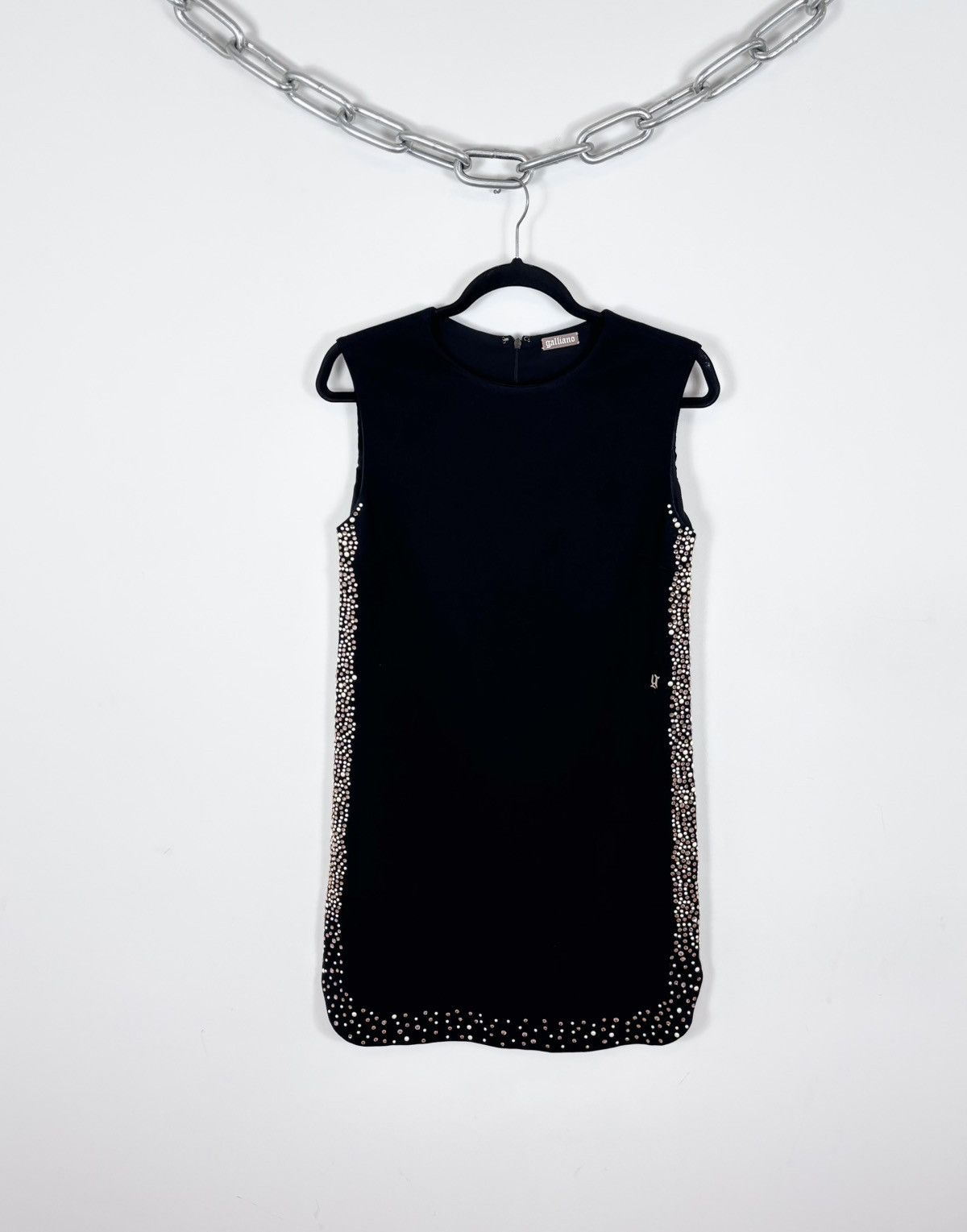 John Galliano John Galliano Women’s Black Crystal Studded Sleeveless Dress Size M / US 6-8 / IT 42-44 - 1 Thumbnail
