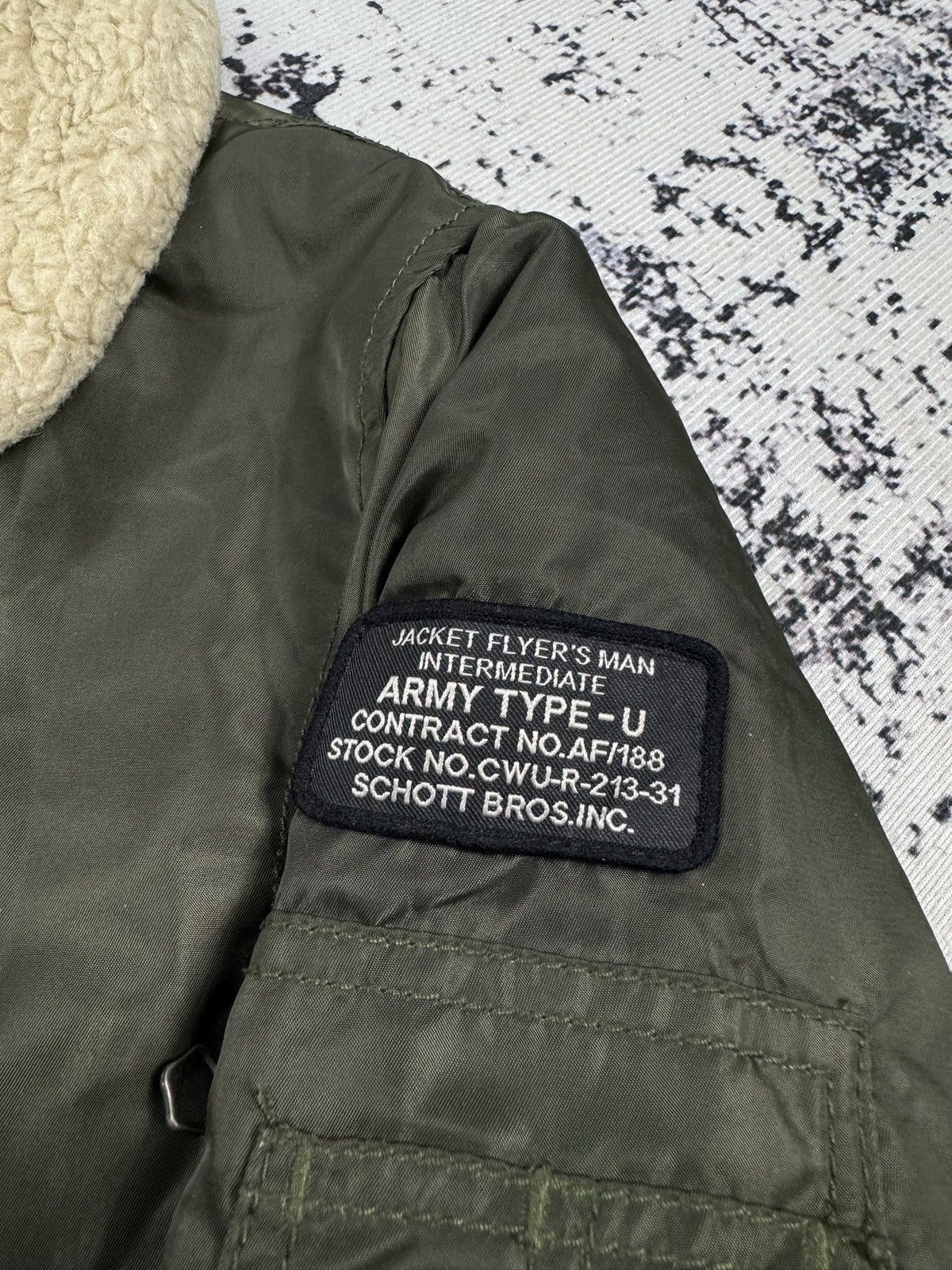 Schott Schott Puffer Jacket Bomber sherpa L green Size US L / EU 52-54 / 3 - 4 Thumbnail