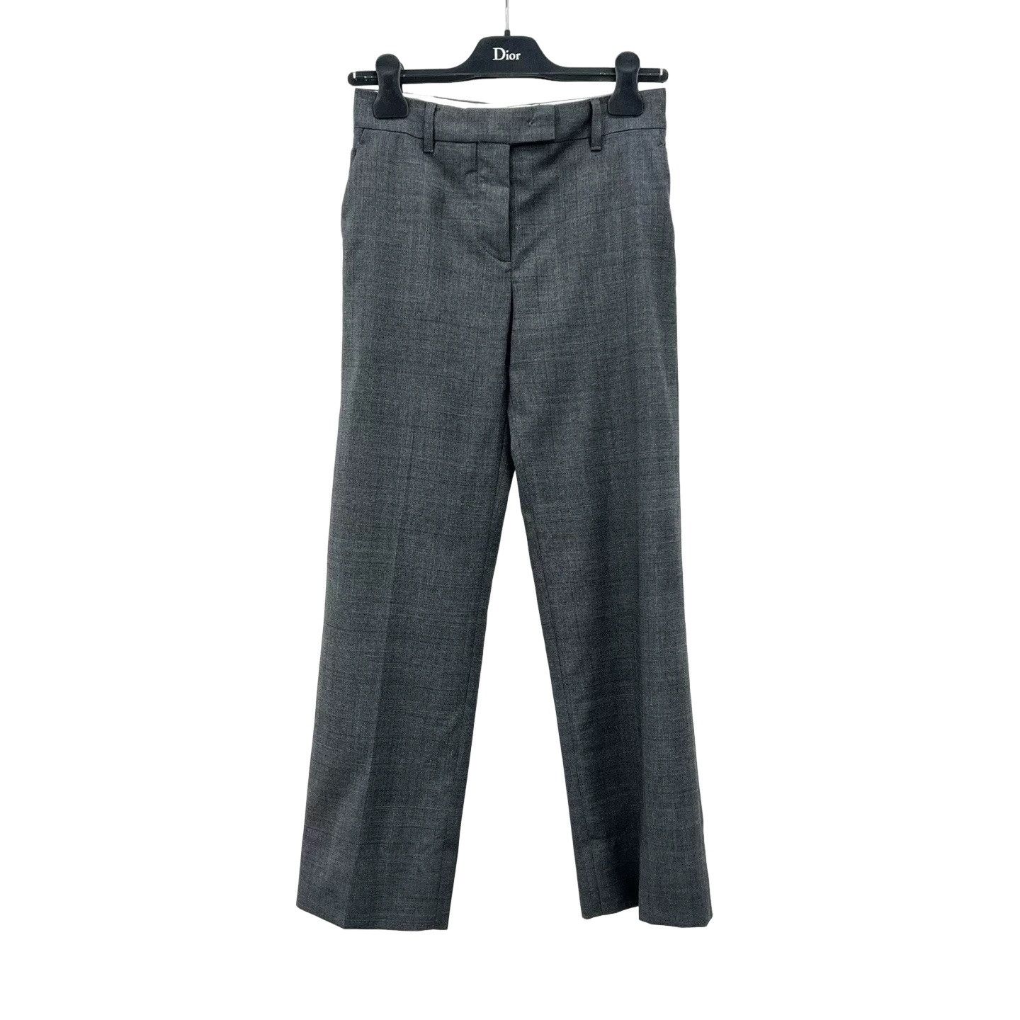 Miu Miu Miu Miu Embroidered Logo Pants Size 38 Size 26" / US 2 / IT 38 - 1 Thumbnail