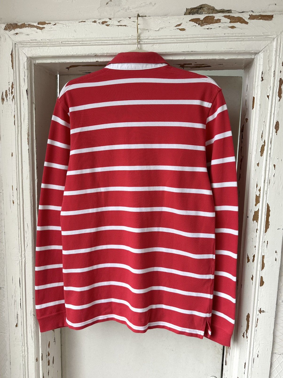 Lacoste Vintage Lacoste Stripped Long Sleeve Polo Size US M / EU 48-50 / 2 - 5 Thumbnail
