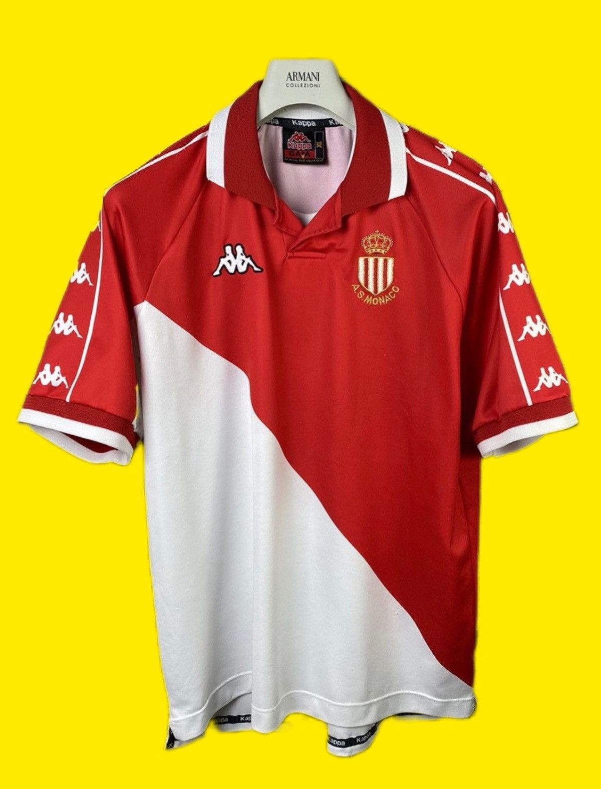 Club Monaco × Kappa × Vintage 🔥 Kappa A S Monaco Soccer tees football Home Vintage Rare Size US XL / EU 56 / 4 - 1 Thumbnail