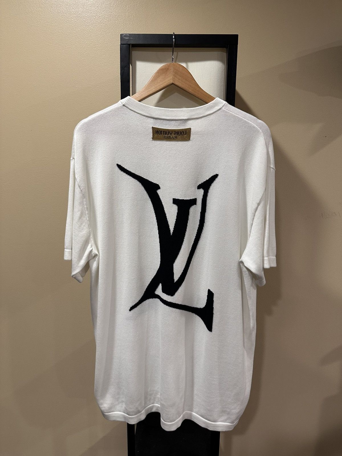 Louis Vuitton Louis Vuitton “End Goal” Intarsia White Sweater Knit T-Shirt Size US XL / EU 56 / 4 - 2 Thumbnail