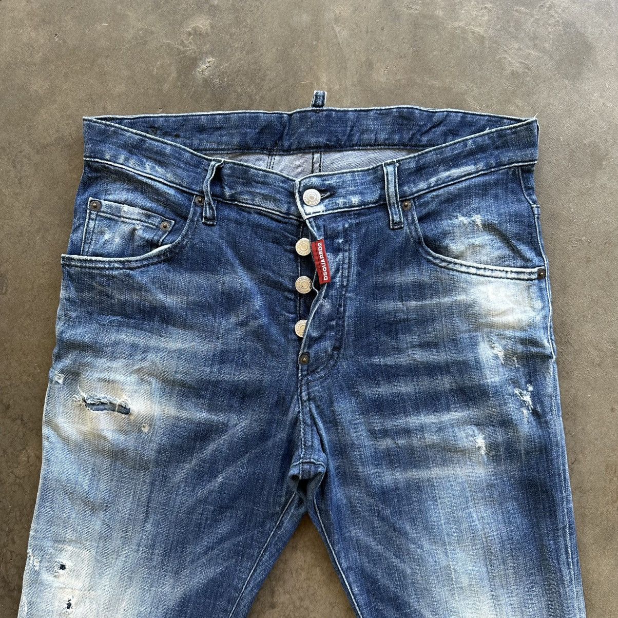 Dsquared2 Vintage Dsquared2 Faded Slim Denim Jean Pant W34 Size US 34 / EU 50 - 3 Thumbnail
