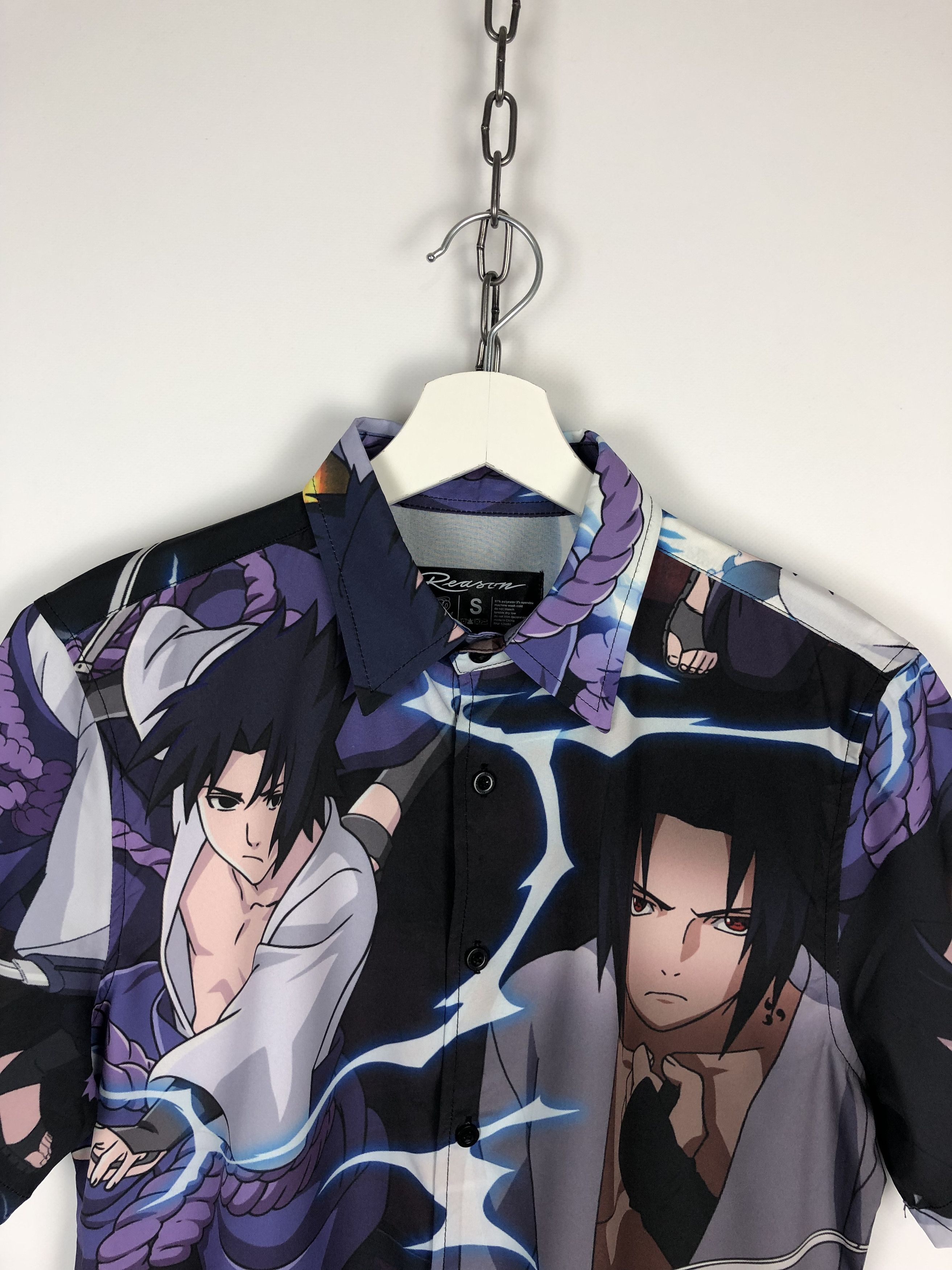 Anime Reason Naruto Shirt Sasuke Overprinted size S Size US S / EU 44-46 / 1 - 2 Thumbnail