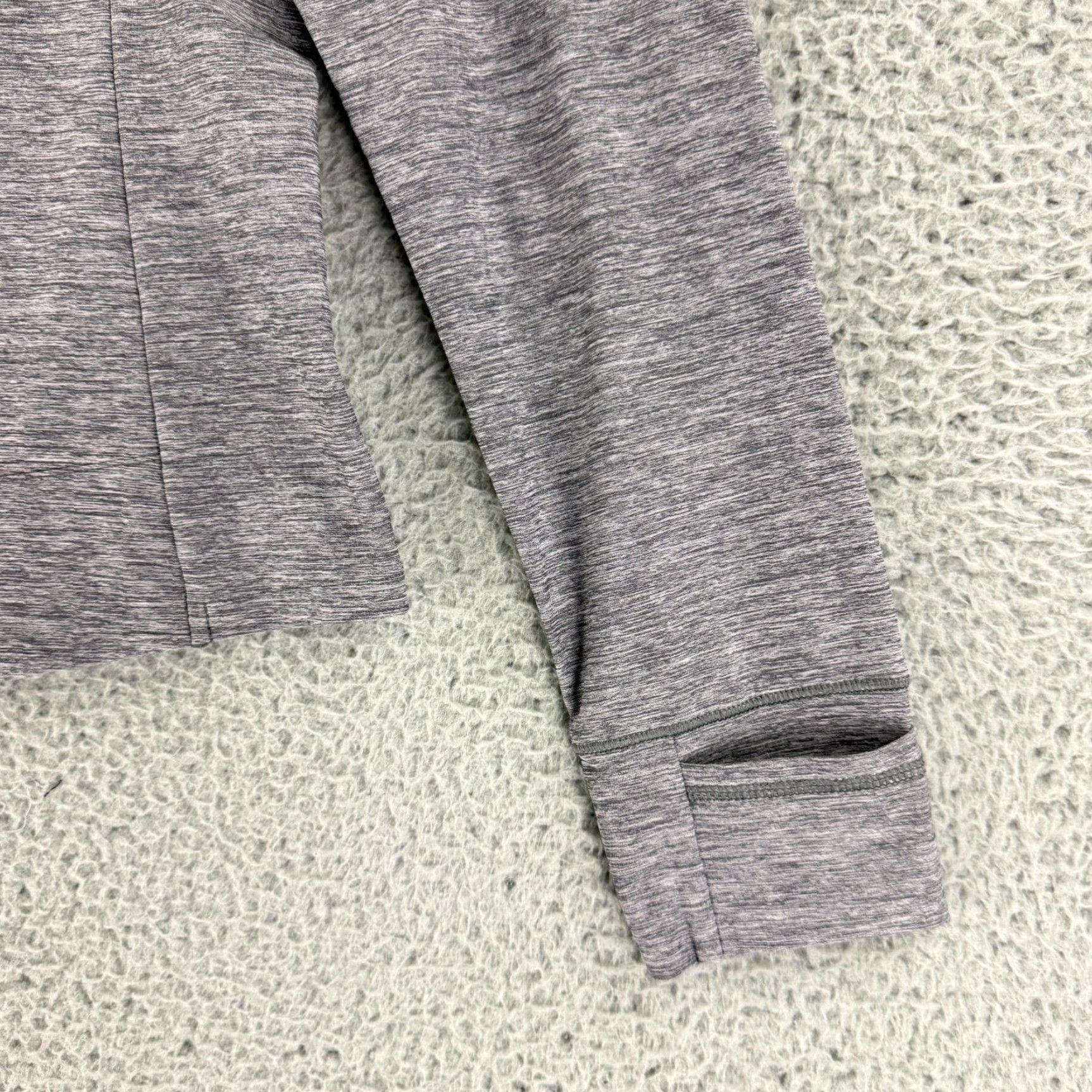 Vintage Greyson Halley Melange Quarter Zip Shirt Womens XL Gray Heathered Stretch Size XL / US 12-14 / IT 48-50 - 4 Thumbnail