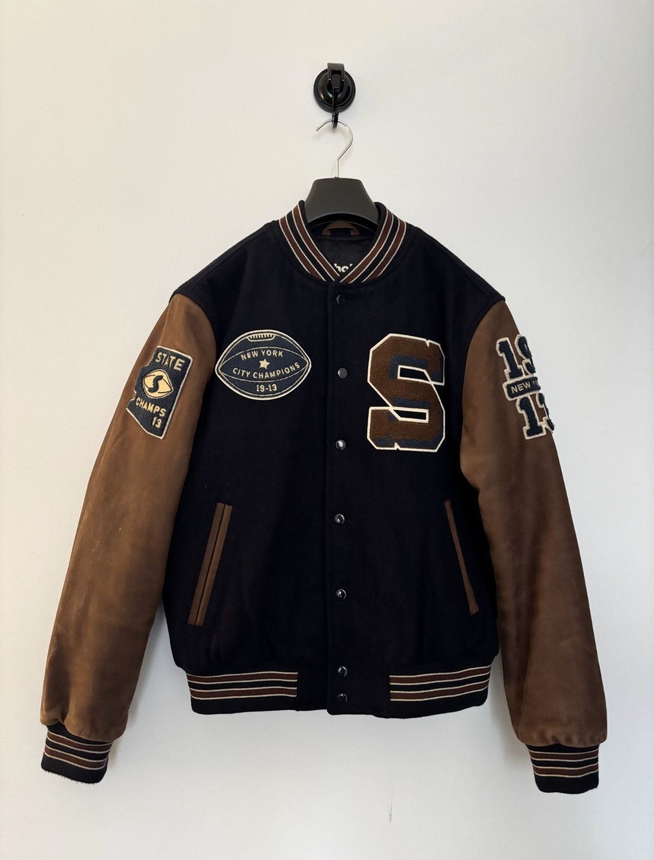 Schott Schott "NYC Champions 19-19" Heritage Varsity Jacket Size US M / EU 48-50 / 2 - 1 Thumbnail