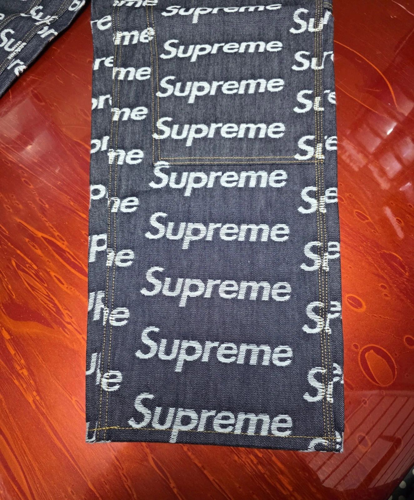 Supreme Supreme Jacquard Logos Double Knee Denim Painter Jeans Sz 30 Size US 30 / EU 46 - 5 Thumbnail
