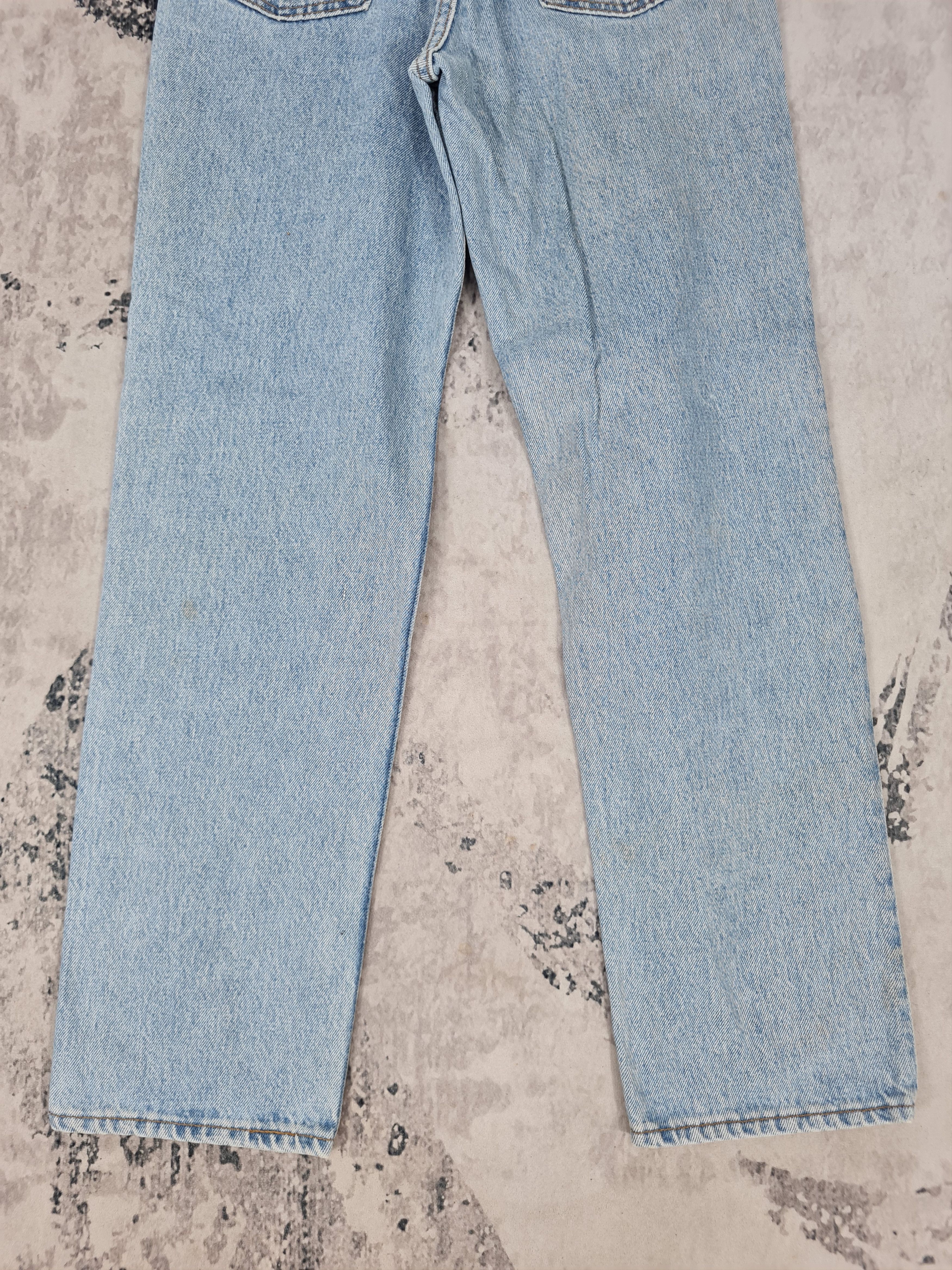 Levi's Vtg 90's LEVIS 501 Faded Light Blue Jeans L0387 Size 27X28.5 Size US 27 - 6 Thumbnail