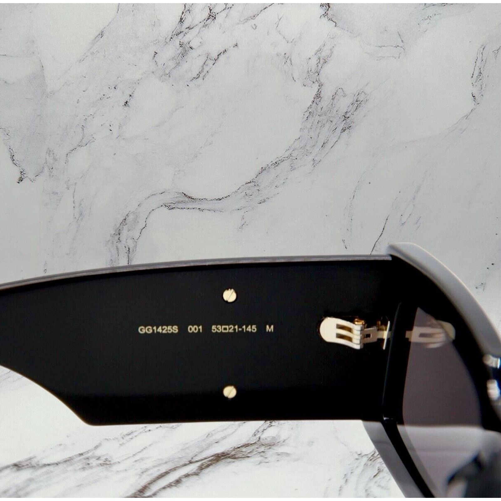 Gucci Sunglasses New Black Gold GG Logo Generation