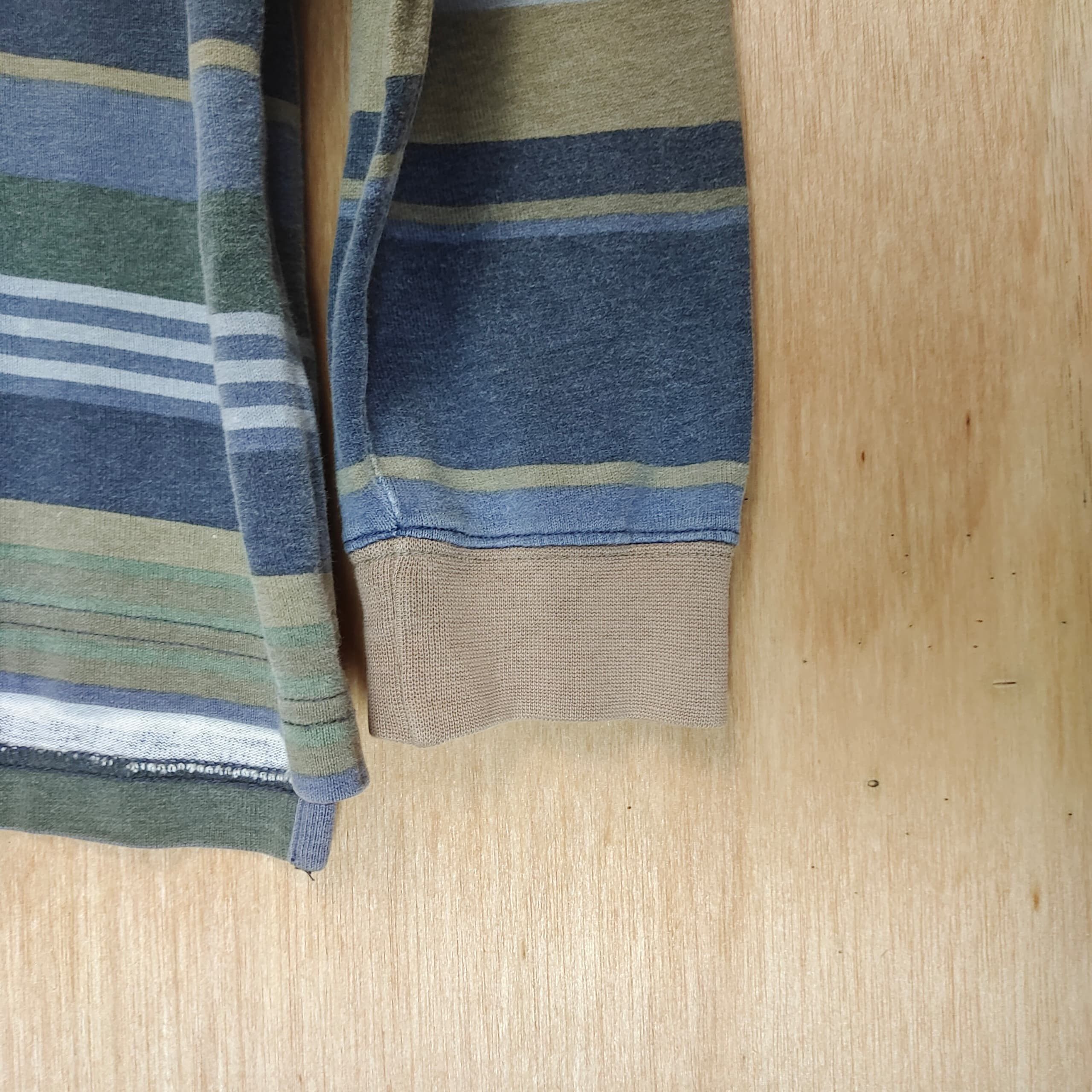 Vintage VINTAGE 1/4 ZIPPER LL BEAN STRIPE LONG SLEEVE COLLAR SHIRT Size US M / EU 48-50 / 2 - 4 Thumbnail