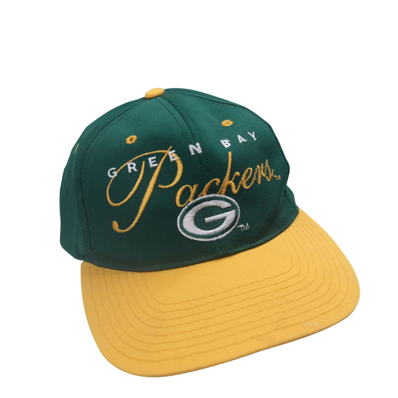 NFL × Vintage Vintage Drew Pearson Green Bay Packers Script Snapback Hat Size ONE SIZE - 2 Thumbnail