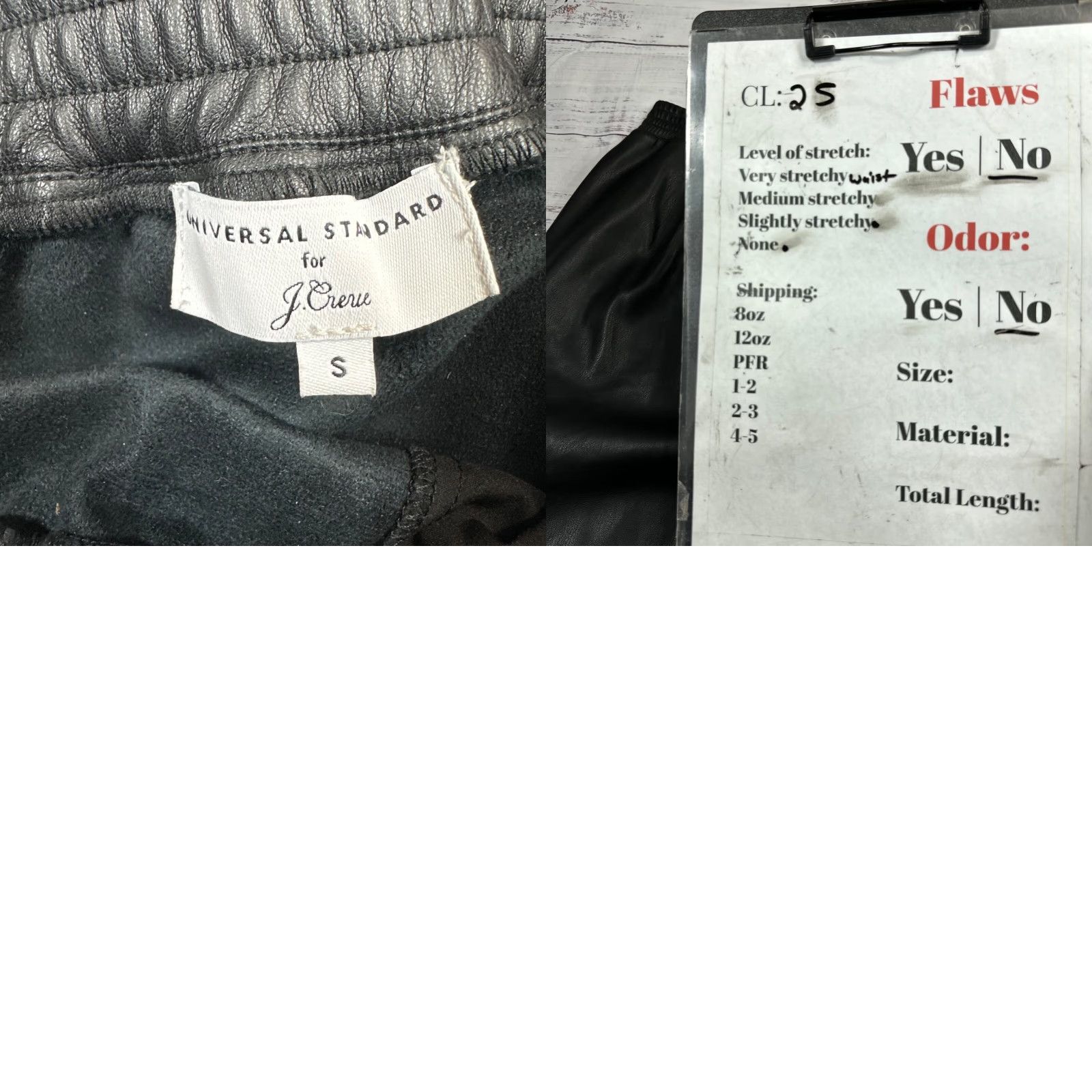 J.Crew J.CREW Universal Standard Womens Faux Leather Skirt S Black Knee Length Size 28" / US 6 / IT 42 - 8 Thumbnail