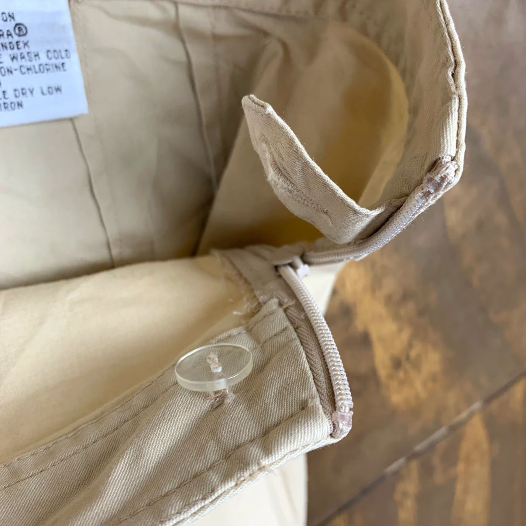 Talbots Talbots Women Pants Tan High Rise Pull On Side Zip Cuffed Ankle Stretch 12 Size 24" / US 00 / IT 34 - 4 Thumbnail