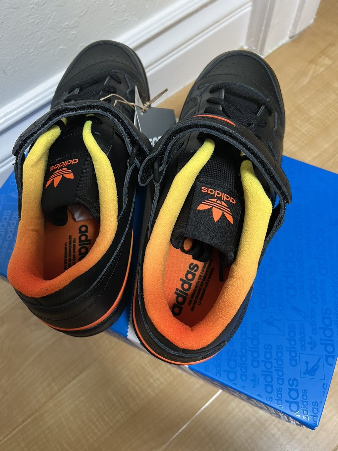 adidas FORUM LOW 'BLACK ORANGE YELLOW GRADIENT'