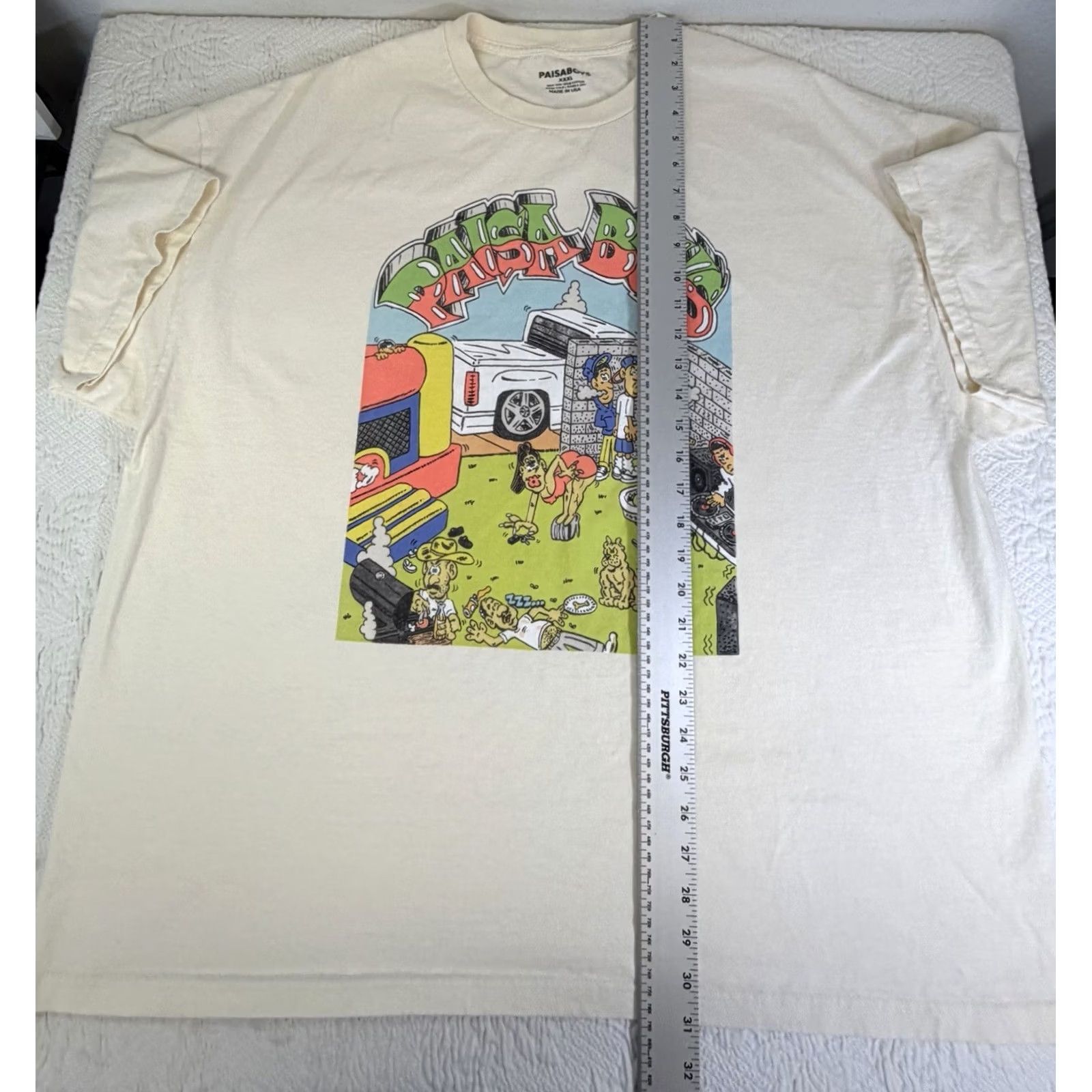 Vintage PAISABOYS Shirt Mens XXXL Ltd Ed “Good Things” Rare Graphic LA Apparel Size US XXL / EU 58 / 5 - 4 Thumbnail