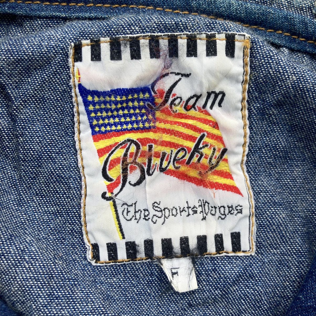 Japanese Brand TEAM BLUEKY DENIM ANORAK Size US L / EU 52-54 / 3 - 6 Thumbnail