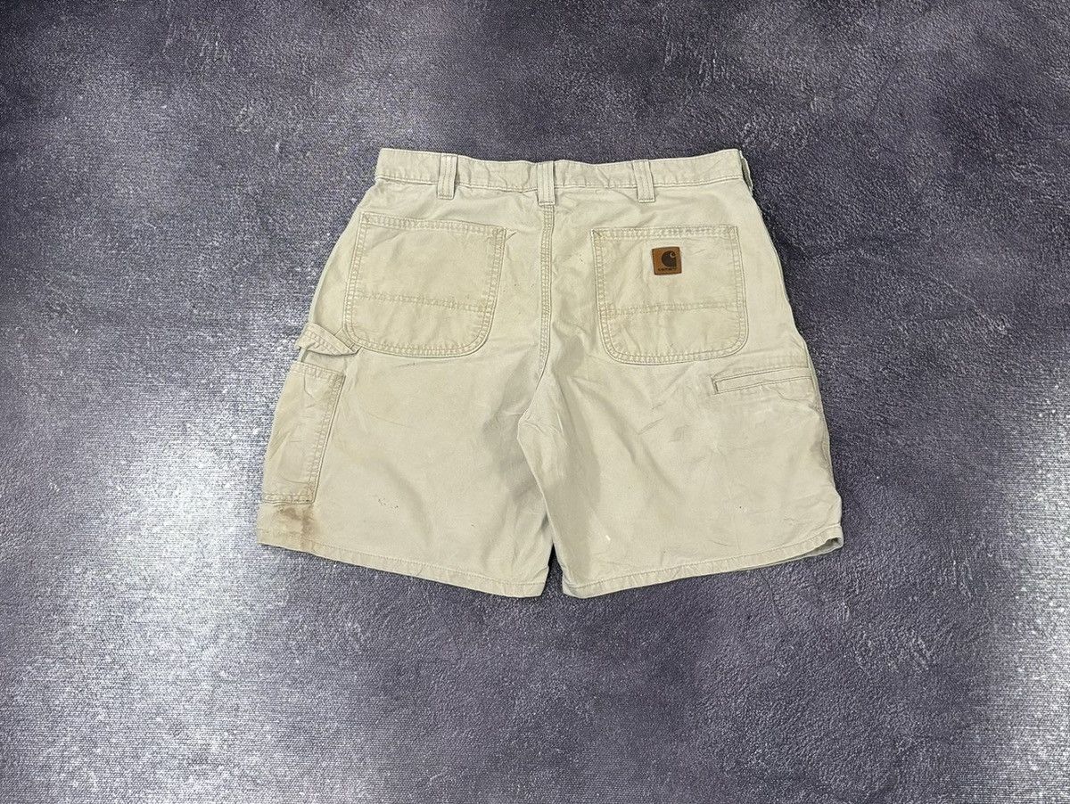 Carhartt Vintage Carhartt Y2K Cream Work Hype Shorts Size US 34 / EU 50 - 1 Thumbnail
