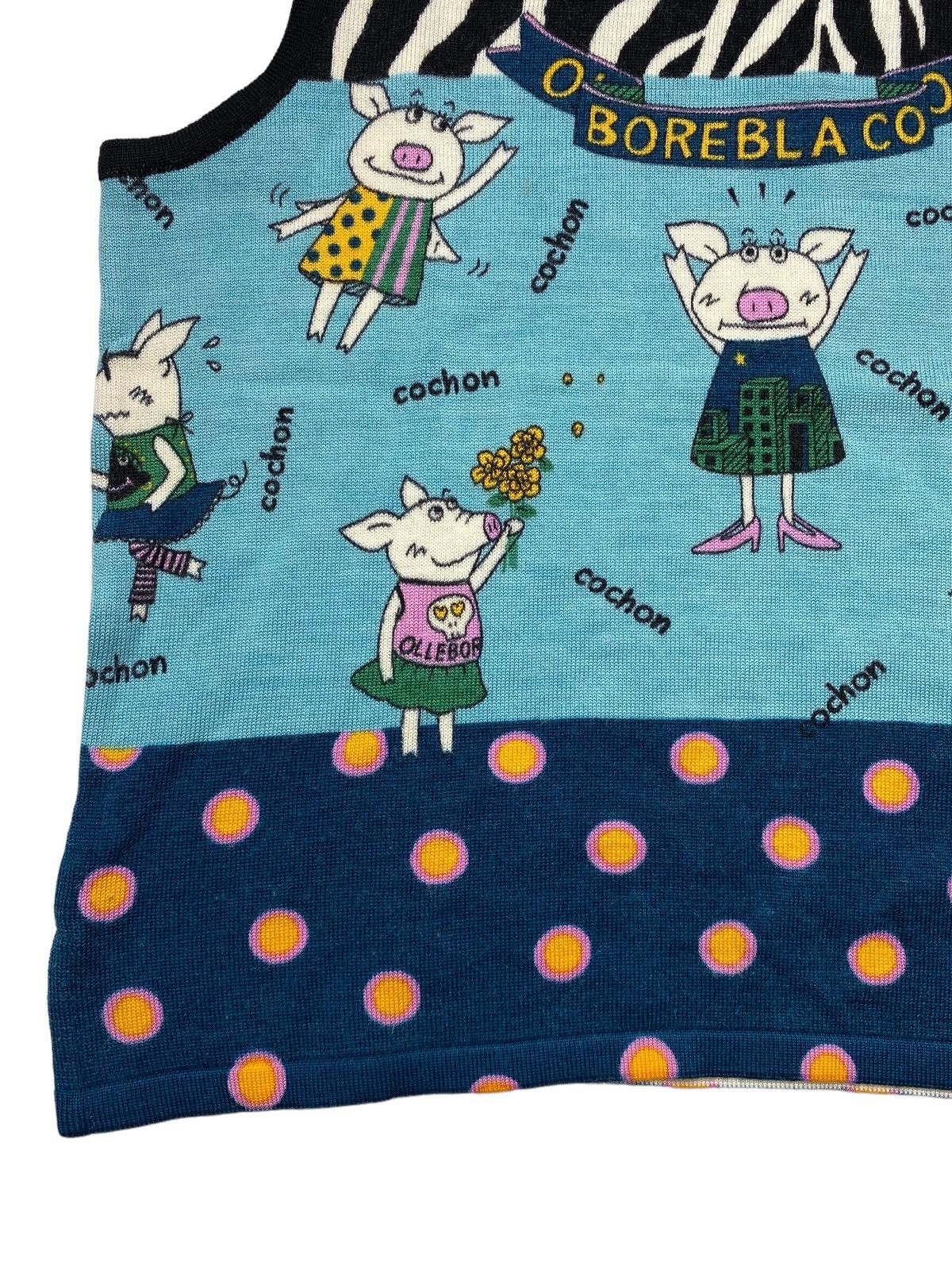 Hysteric Glamour 2000s Oleborebla - Pig Mascots Tank Top Size L / US 10 / IT 46 - 4 Thumbnail