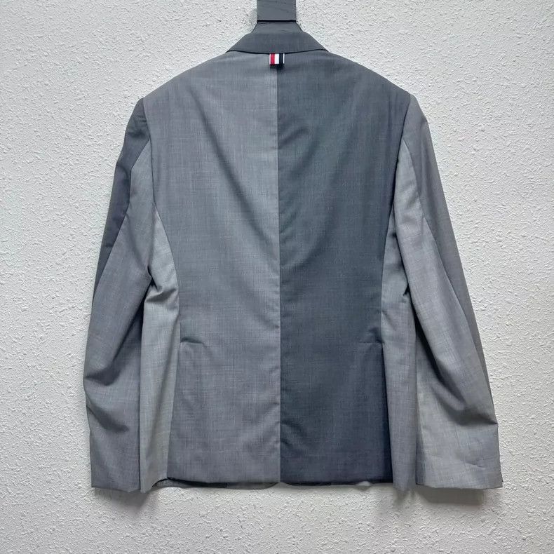 Thom Browne Thom Browne size3 Patchwork grey suit Size 38L - 2 Thumbnail