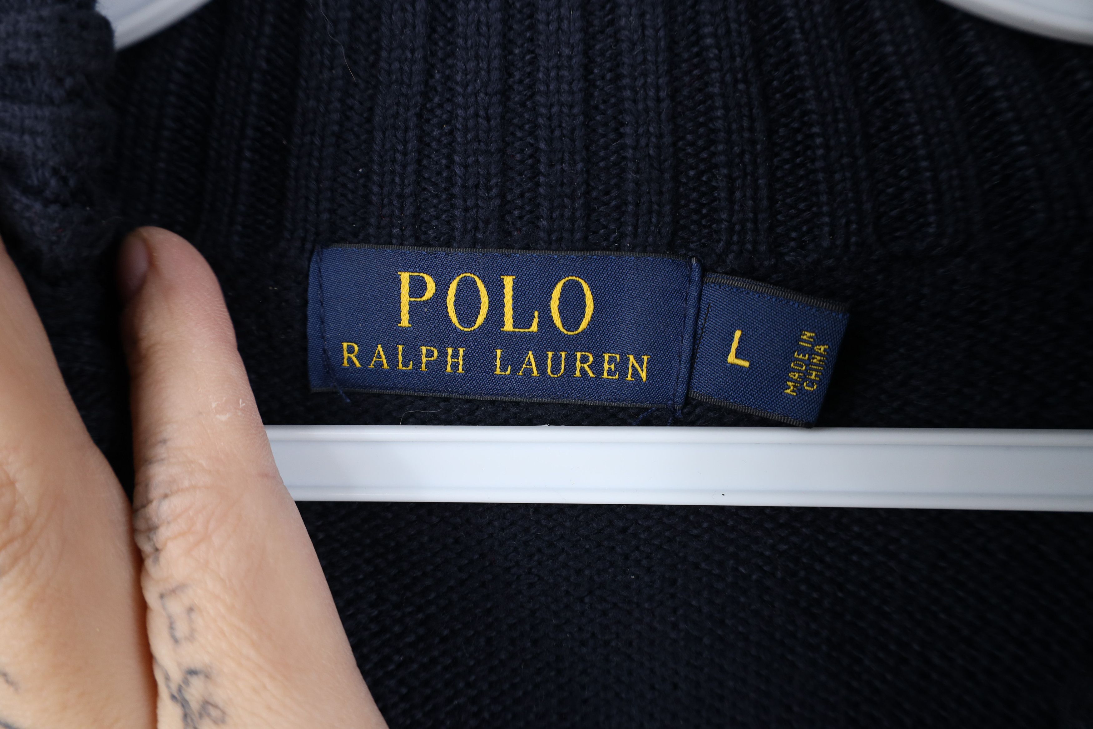 Ralph Lauren Vintage Ralph Lauren Knit Half Zip Pullover Sweater Blue Size US L / EU 52-54 / 3 - 9 Thumbnail