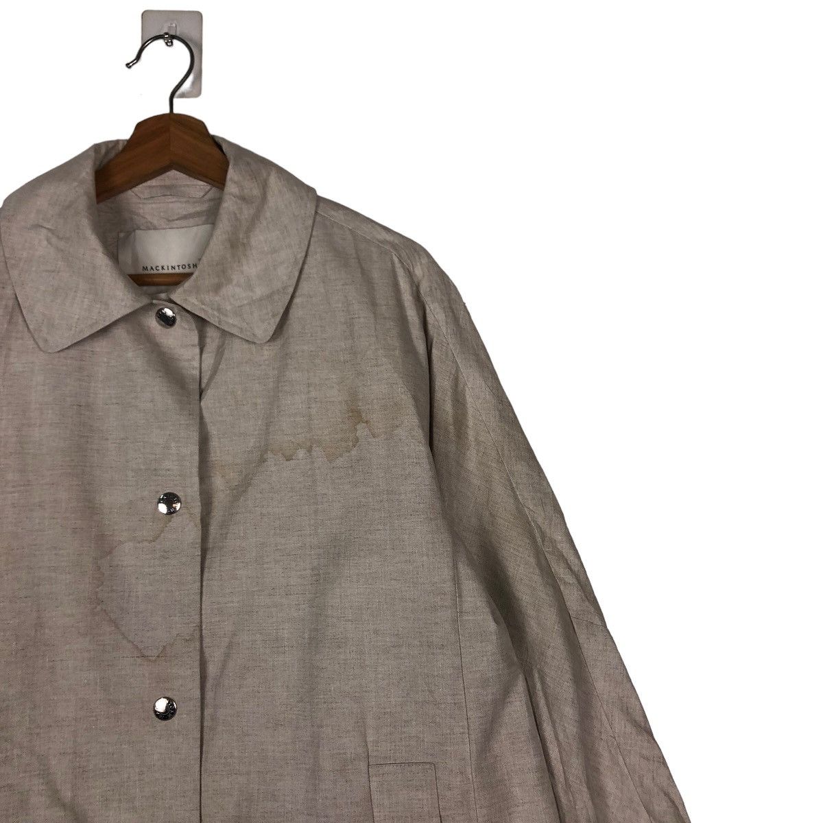 Mackintosh 🔥Rich Grey Long Jacket Fly Coats Jacket Mackintosh Made UK Size US M / EU 48-50 / 2 - 6 Thumbnail