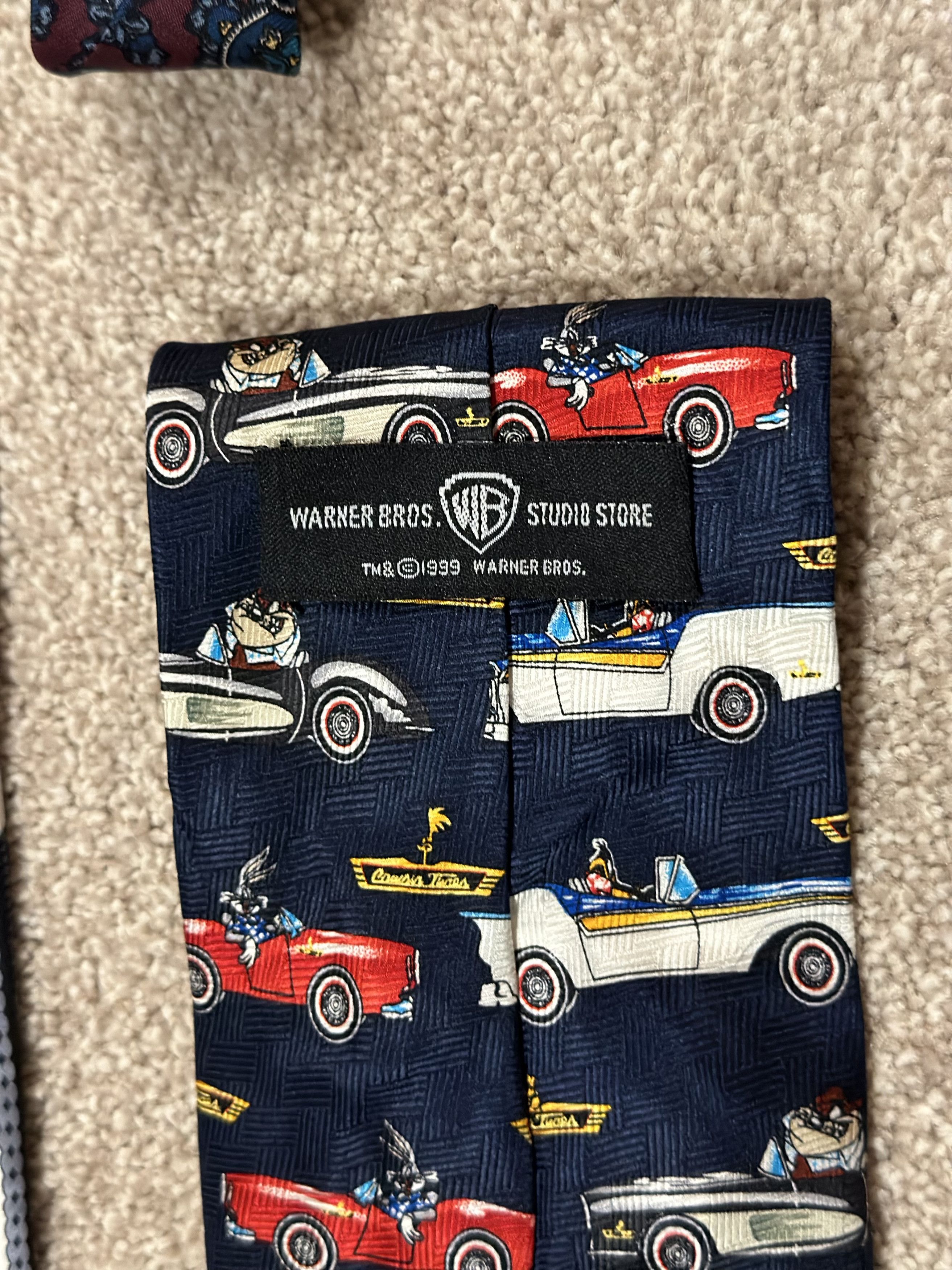 Vintage × Warner Bros Vtg 1999 Warner Bros. Looney Tunes Bugs Taz Daffy Muscle Car Size ONE SIZE - 5 Thumbnail
