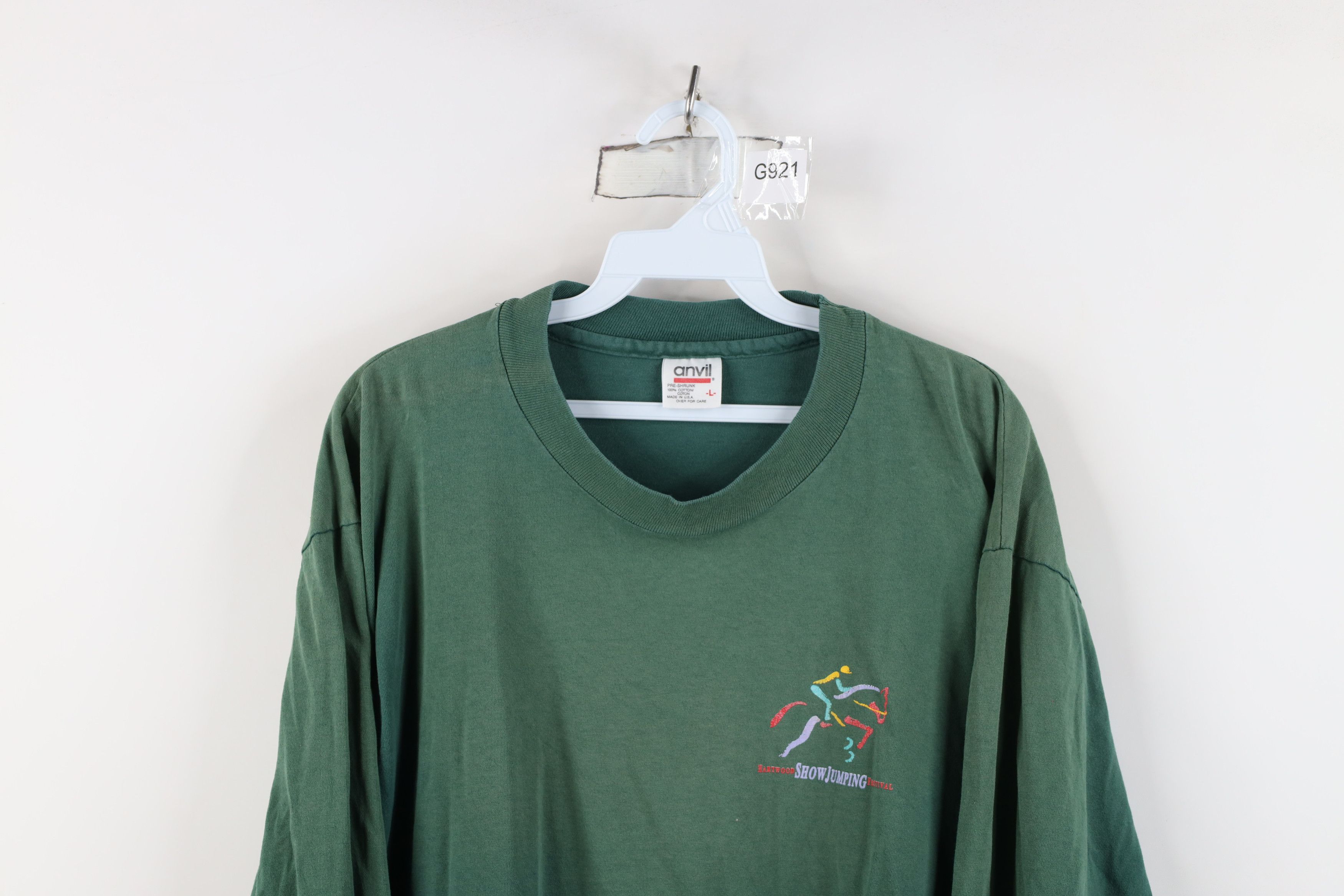 Vintage Vintage 90s Sun Hartwood Jumping Festival Horse T-Shirt USA Size US L / EU 52-54 / 3 - 2 Thumbnail
