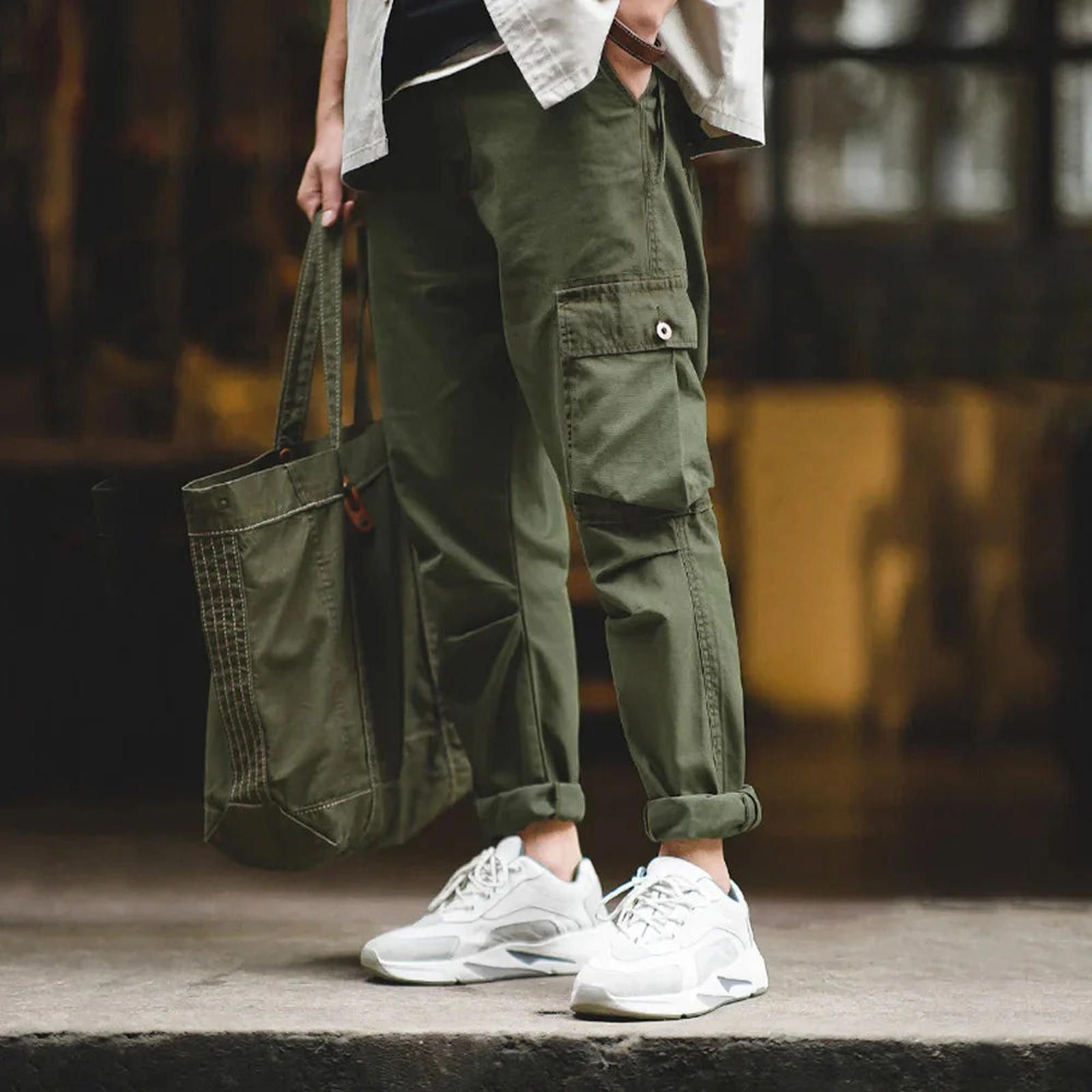 Vintage Straight Leg Utility Cargo Pants Size US 32 / EU 48 - 1 Thumbnail
