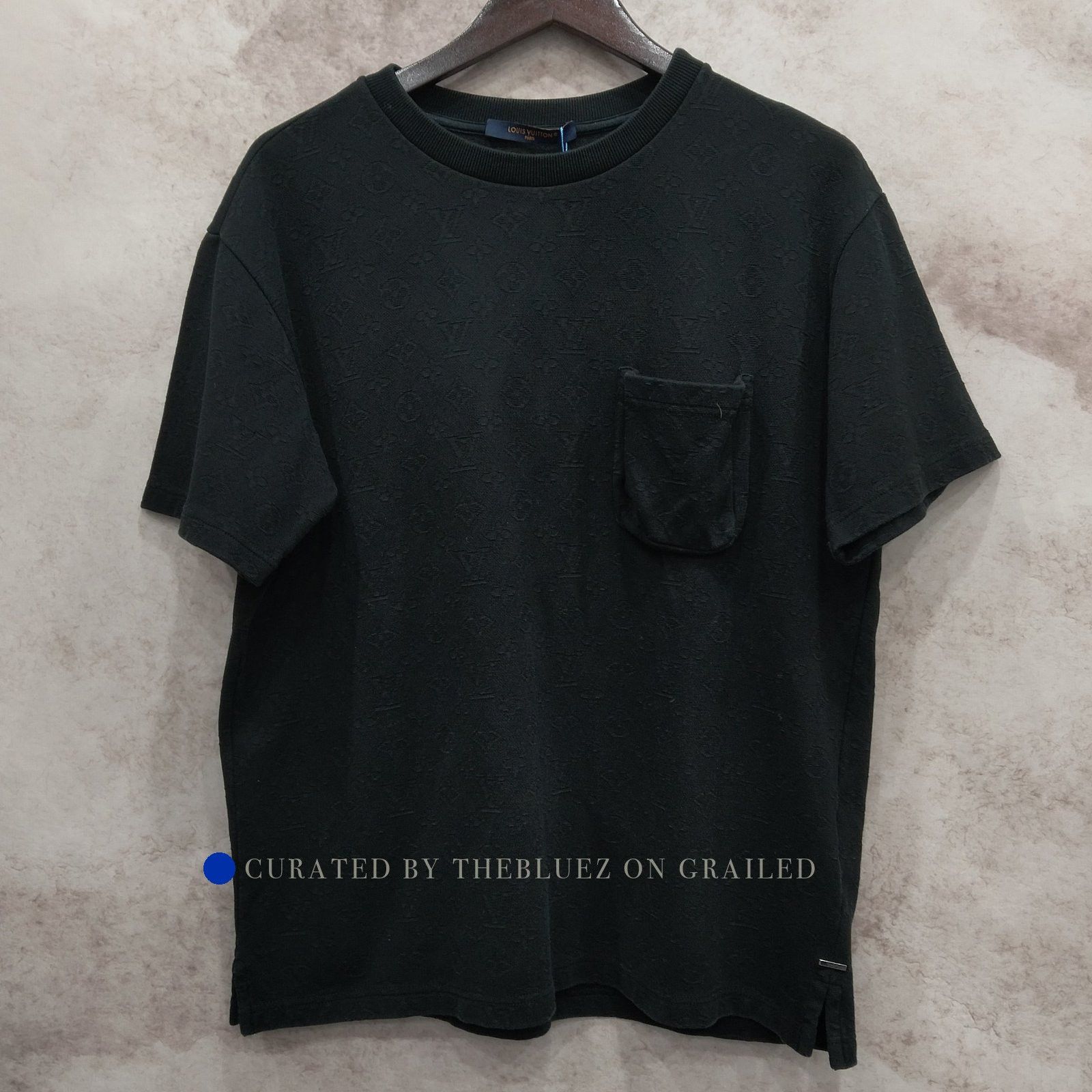 Louis Vuitton Blue Monogram Pocket Tee in Size L Size US L / EU 52-54 / 3 - 1 Thumbnail