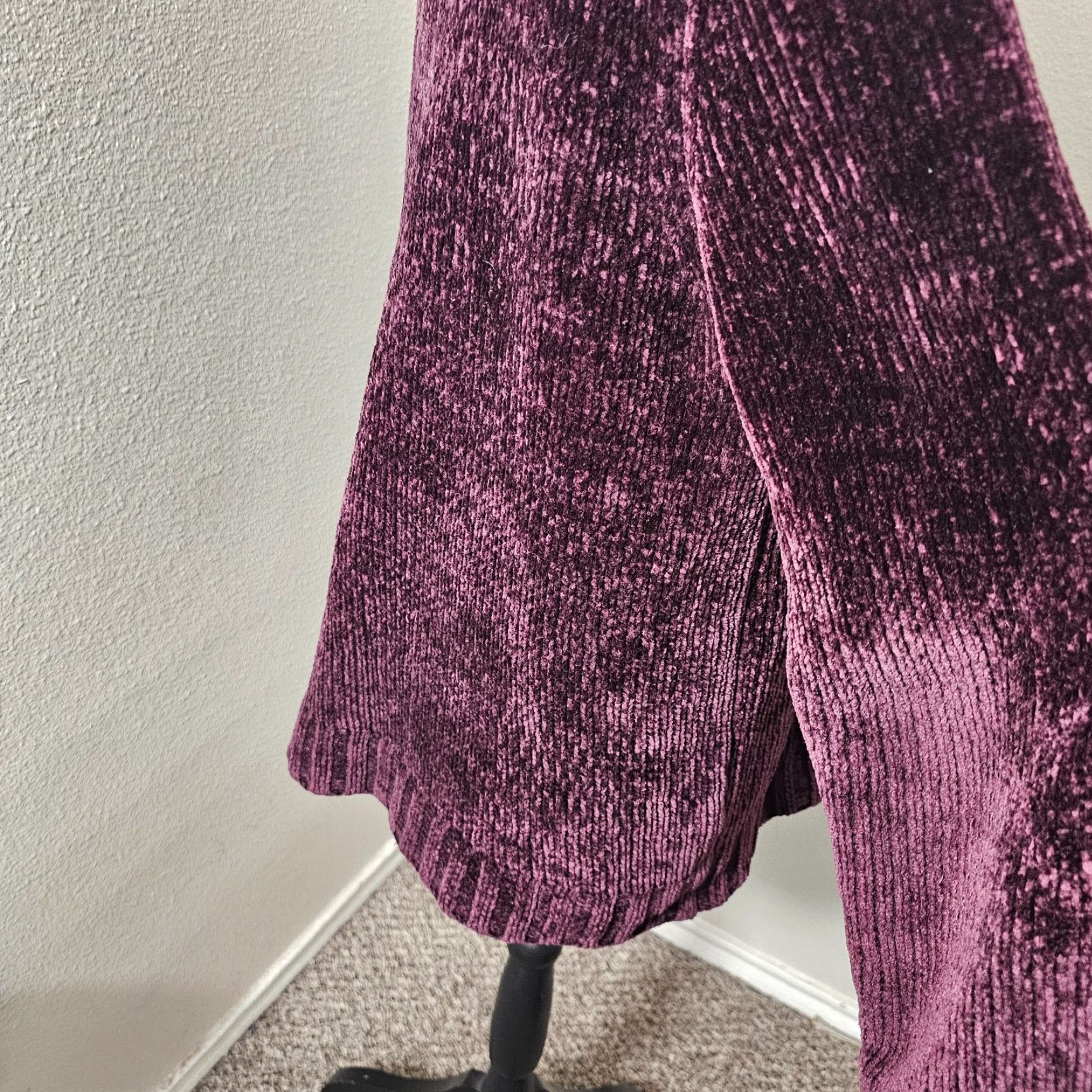 Orvis Orvis Women's Purple Crew Neck Long Sleeve Chenille Sweater M Size M / US 6-8 / IT 42-44 - 4 Thumbnail