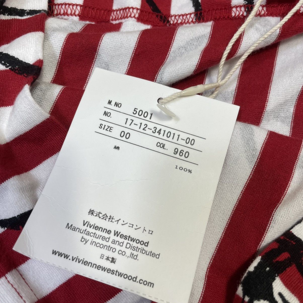 Vivienne Westwood VIVIENNE WESTWOOD ASSYMETRICAL HEART ORB LOGO PRINTED TOP Size XXS / US 00 / IT 34 - 6 Thumbnail