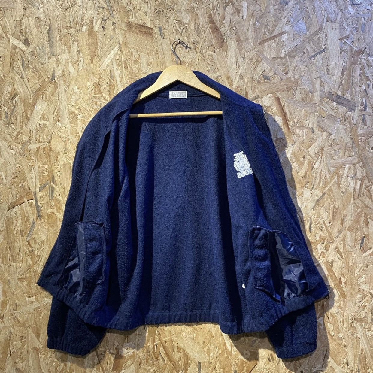 Designer × Vintage 90s Suntory Boss Coffee Fleece Basic Logo jackets Size US L / EU 52-54 / 3 - 3 Thumbnail