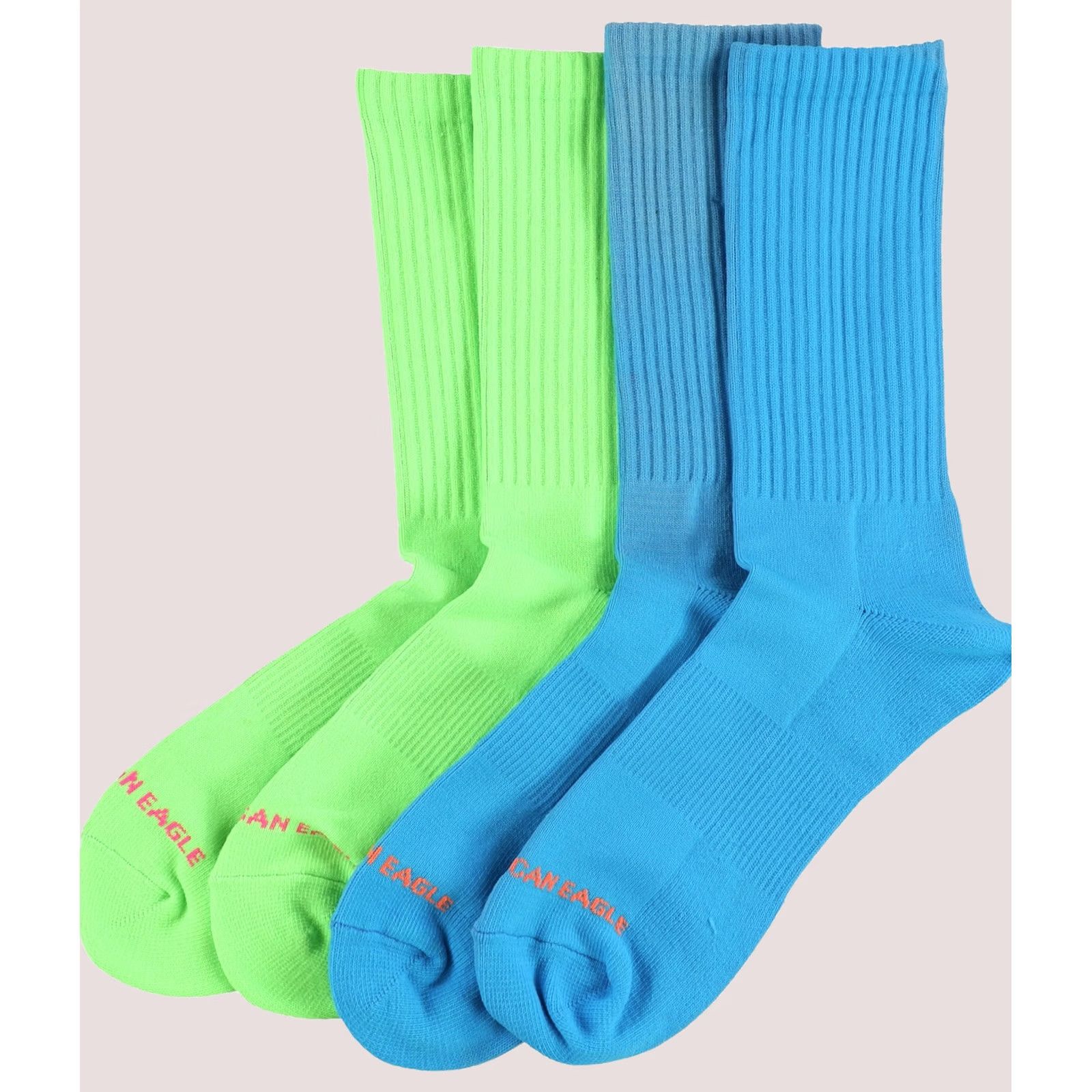 American Eagle Outfitters VINTAGE American Eagle Womens 2 Pack Midweight Socks limeblue One Size Size ONE SIZE - 1 Preview