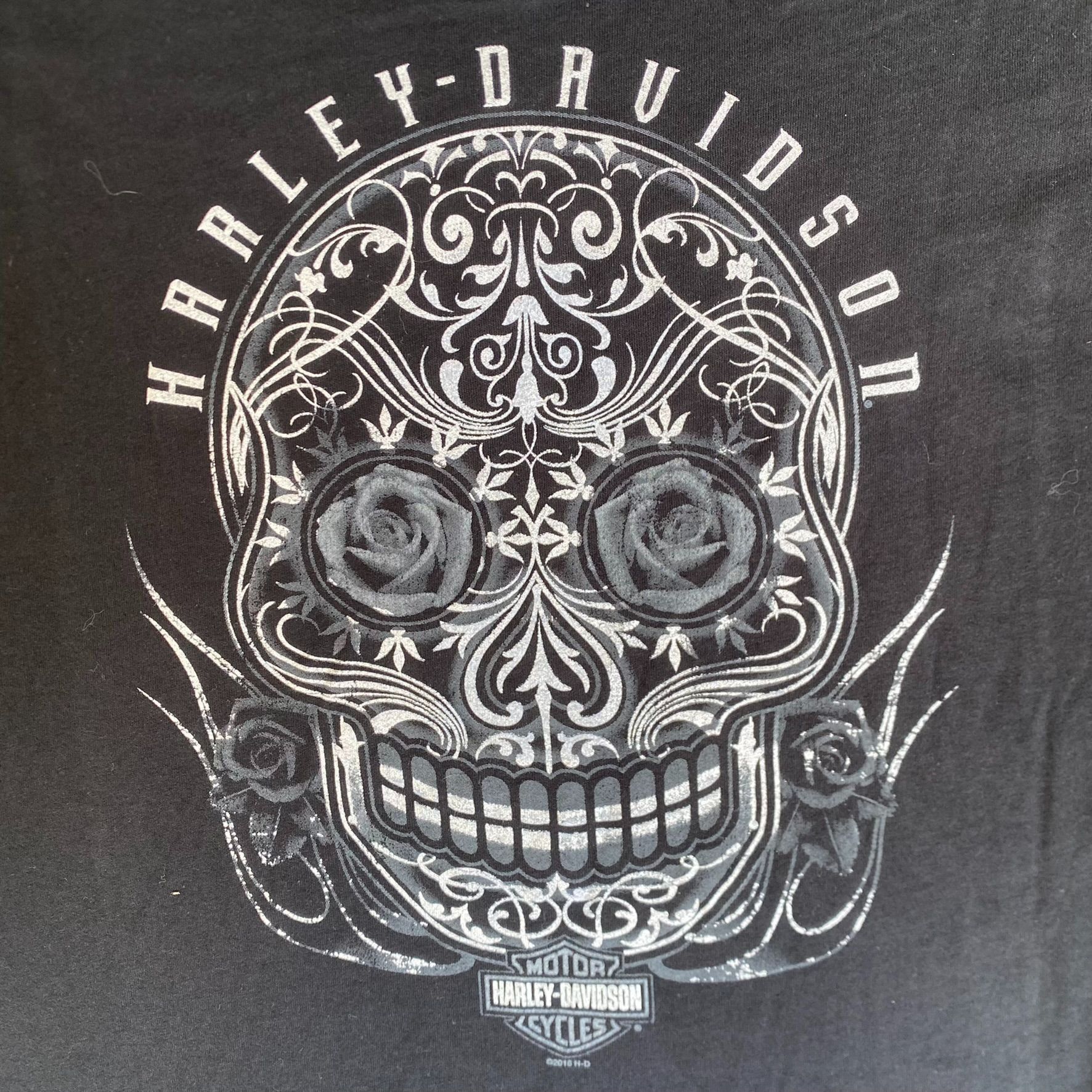 Harley Davidson Vintage Y2K Harley Davidson Skull T-Shirt Dallas Texas Aztec Size L / US 10 / IT 46 - 2 Thumbnail