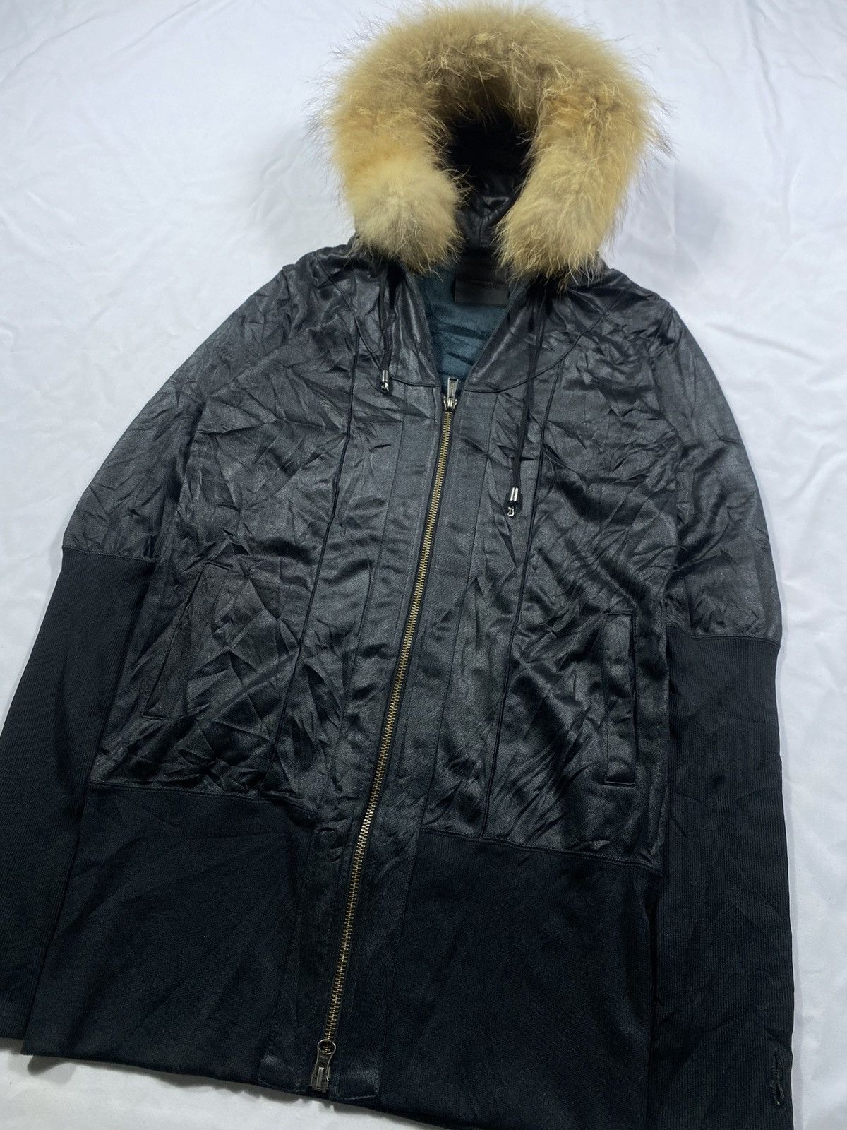 14th Addiction JAPANESE MOUSSY ZIP FUR HOODIE GOTHIC PUNK STYLE Size US S / EU 44-46 / 1 - 3 Thumbnail