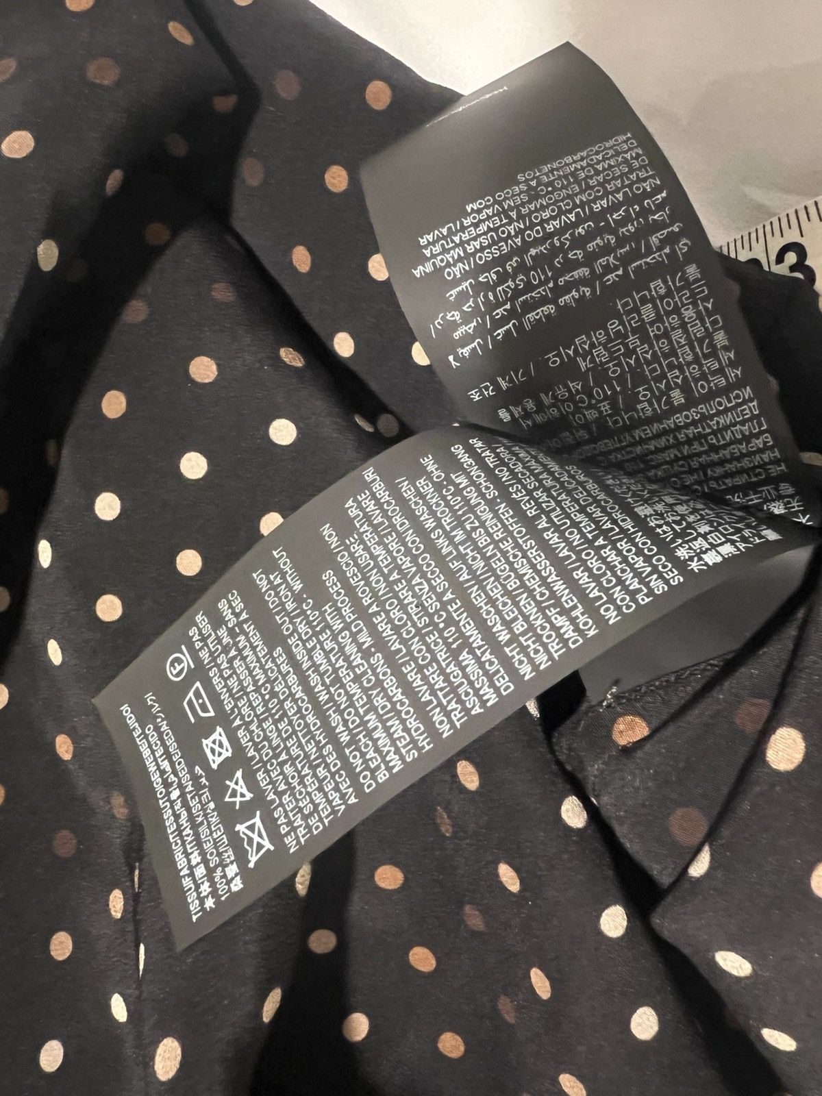 Saint Laurent Paris Saint Laurent men’s silk dots shirt. 38/15.5. $1650 Size US M / EU 48-50 / 2 - 2 Thumbnail