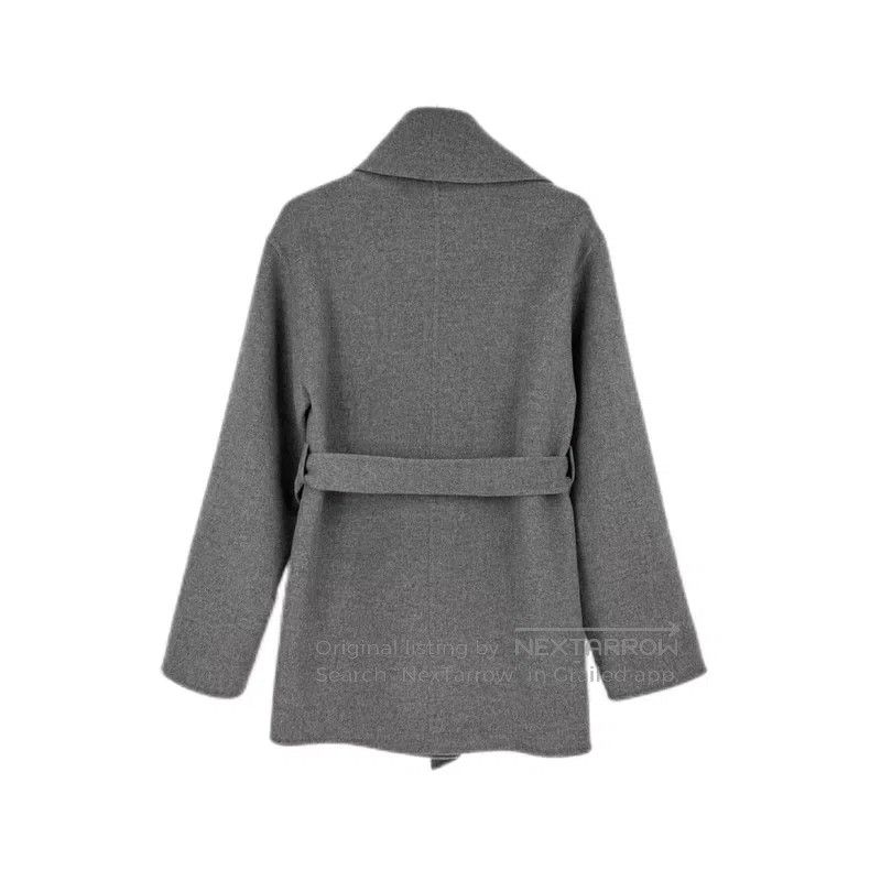 Hermes Hermes Gray Cashmere Tweed Coat with Belt Size XS / US 0-2 / IT 36-38 - 2 Thumbnail
