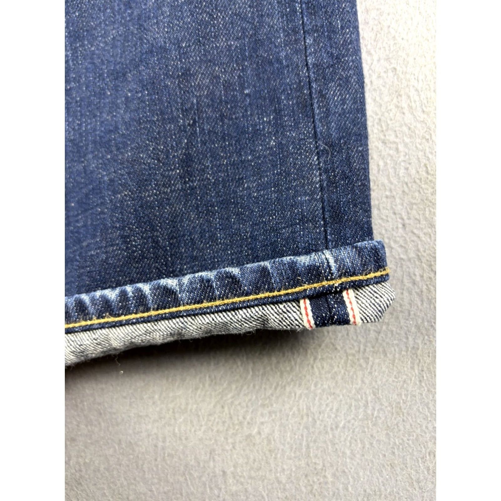 YMC YMC Jeans Women XS 28x26 Blue Denim Cotton Selvedge Dark Straight Relaxed Pocket Button Zip 1990s Portugal Size 26" / US 2 / IT 38 - 3 Thumbnail