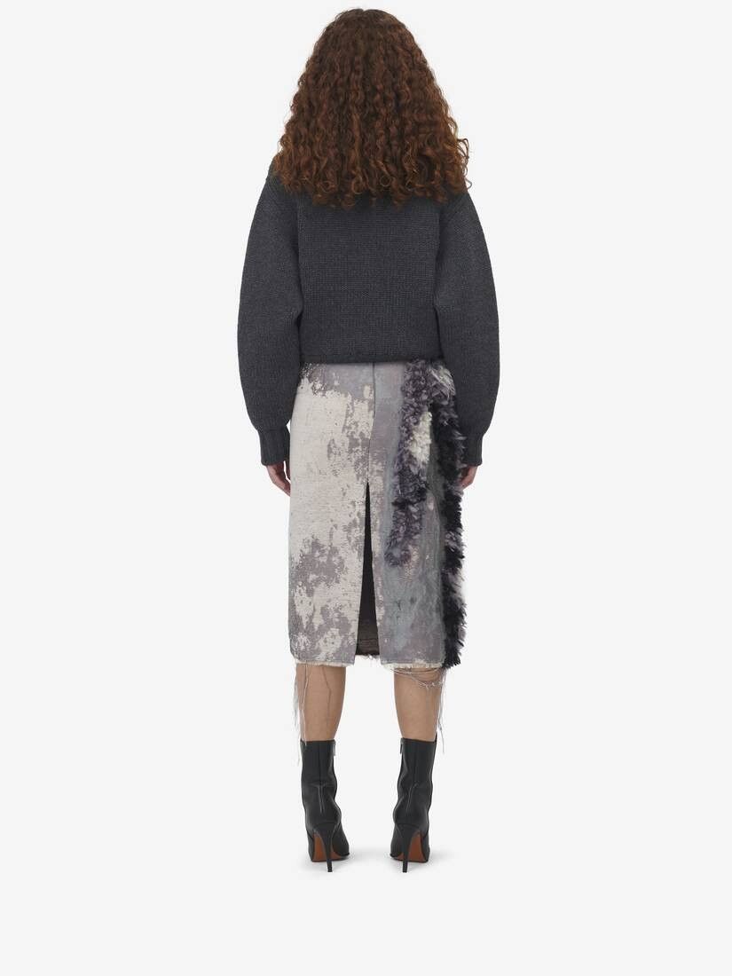 Alexander McQueen o1srvl11e0326 Crew Neck Jumper in Grey Size S / US 4 / IT 40 - 4 Thumbnail