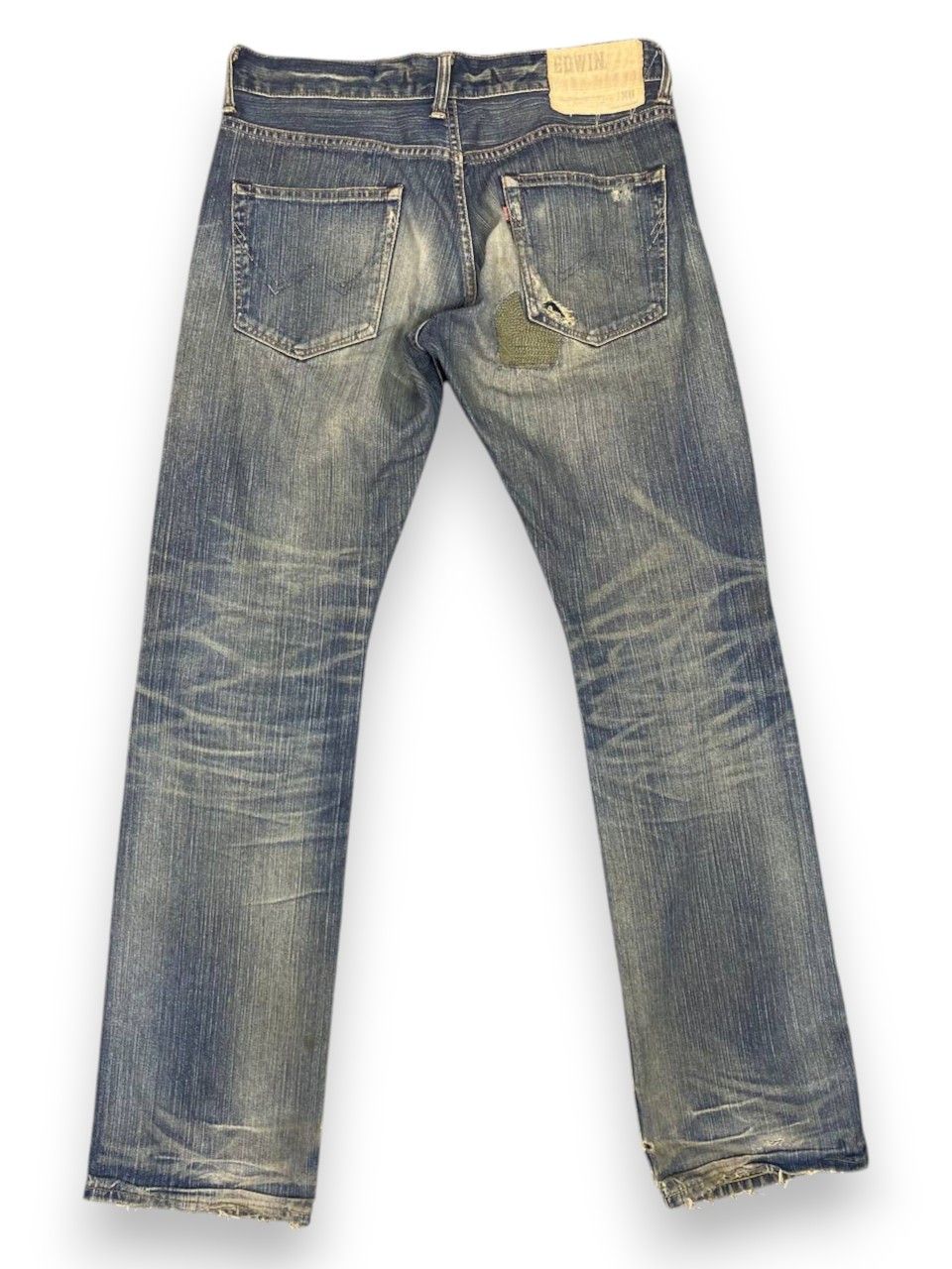 Edwin vintage edwin xv distressed reworked denim nice design Size US 35 - 2 Thumbnail