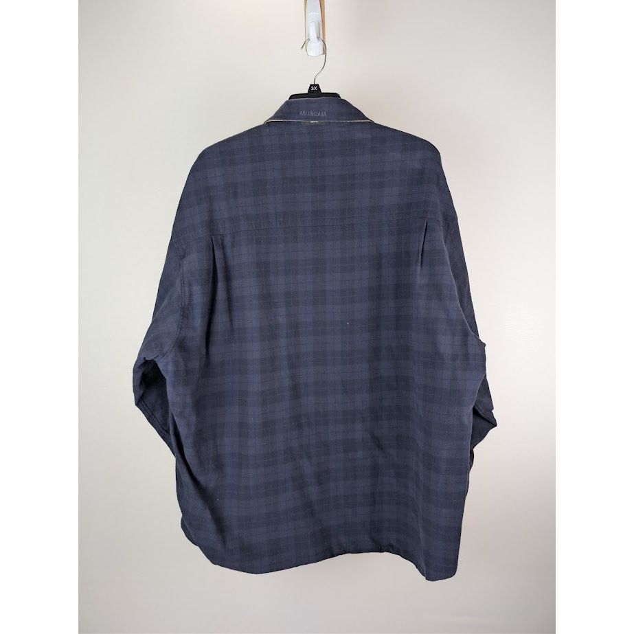 Balenciaga o1rshd1 Reversible Checked Cotton-Flannel Shirt Multicolor Size US XXL / EU 58 / 5 - 11 Thumbnail