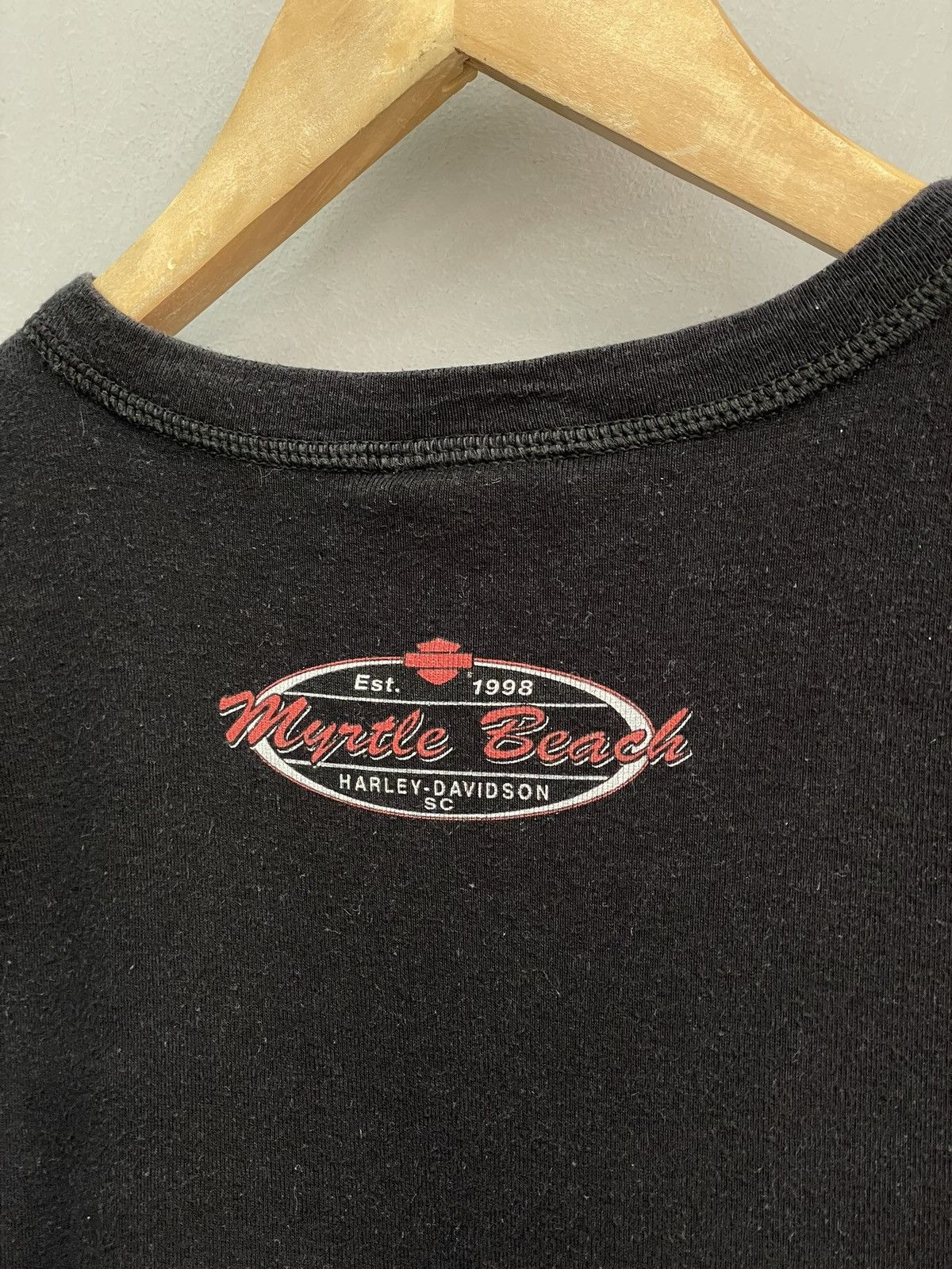 Harley Davidson Rare 90s flames haley davidson slim tank top y2k Size US M / EU 48-50 / 2 - 10 Thumbnail